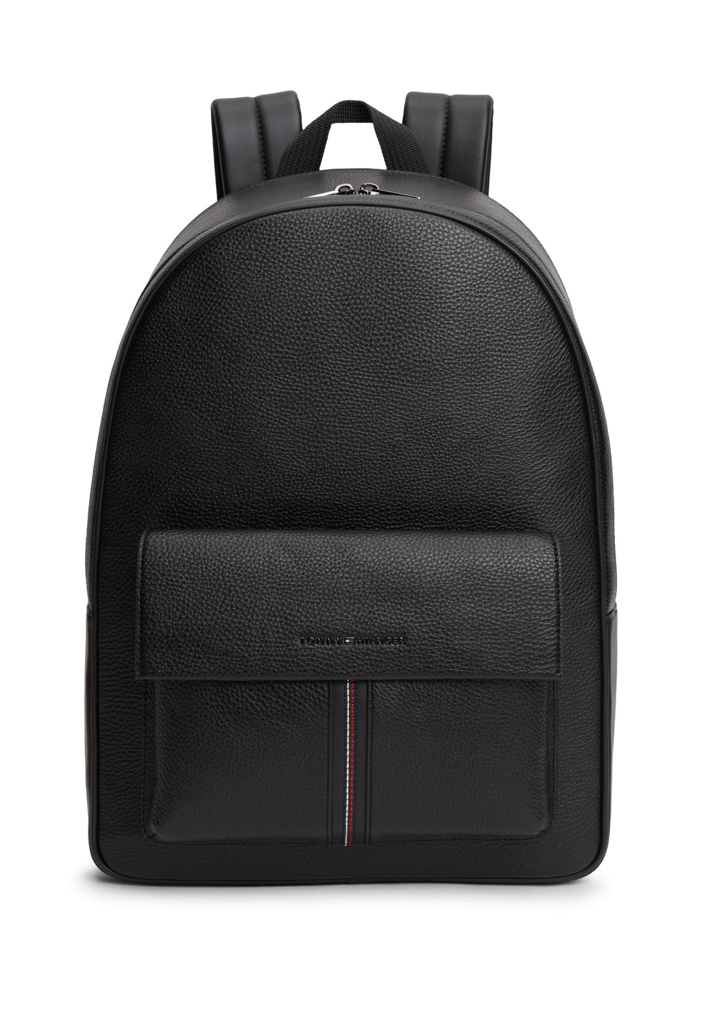 FLAP POCKET PEBBLE GRAIN DOME BACKPACK - Rucksack - black
