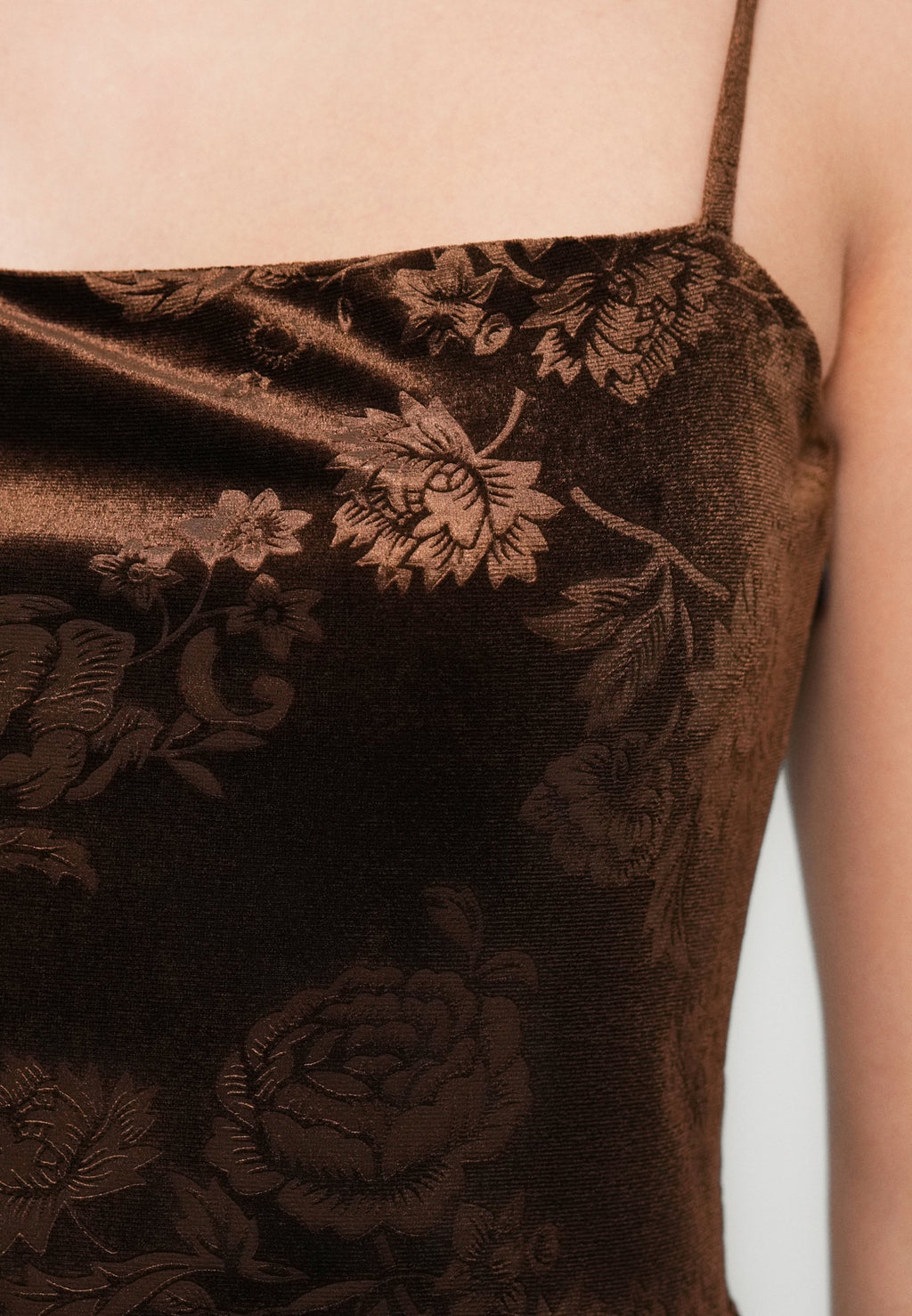 COLUMN MAXI DRESS - Cocktail dress / Party dress - brown