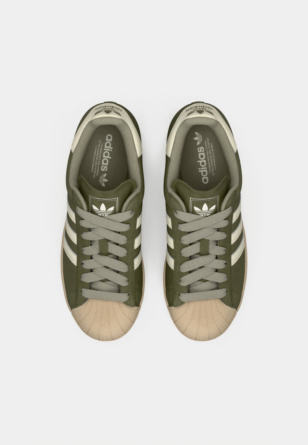 SUPERSTAR II UNISEX - Trainers - olive strata/off white/stone khaki
