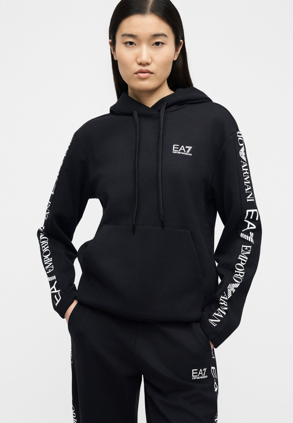 SET - Tracksuit - black/white