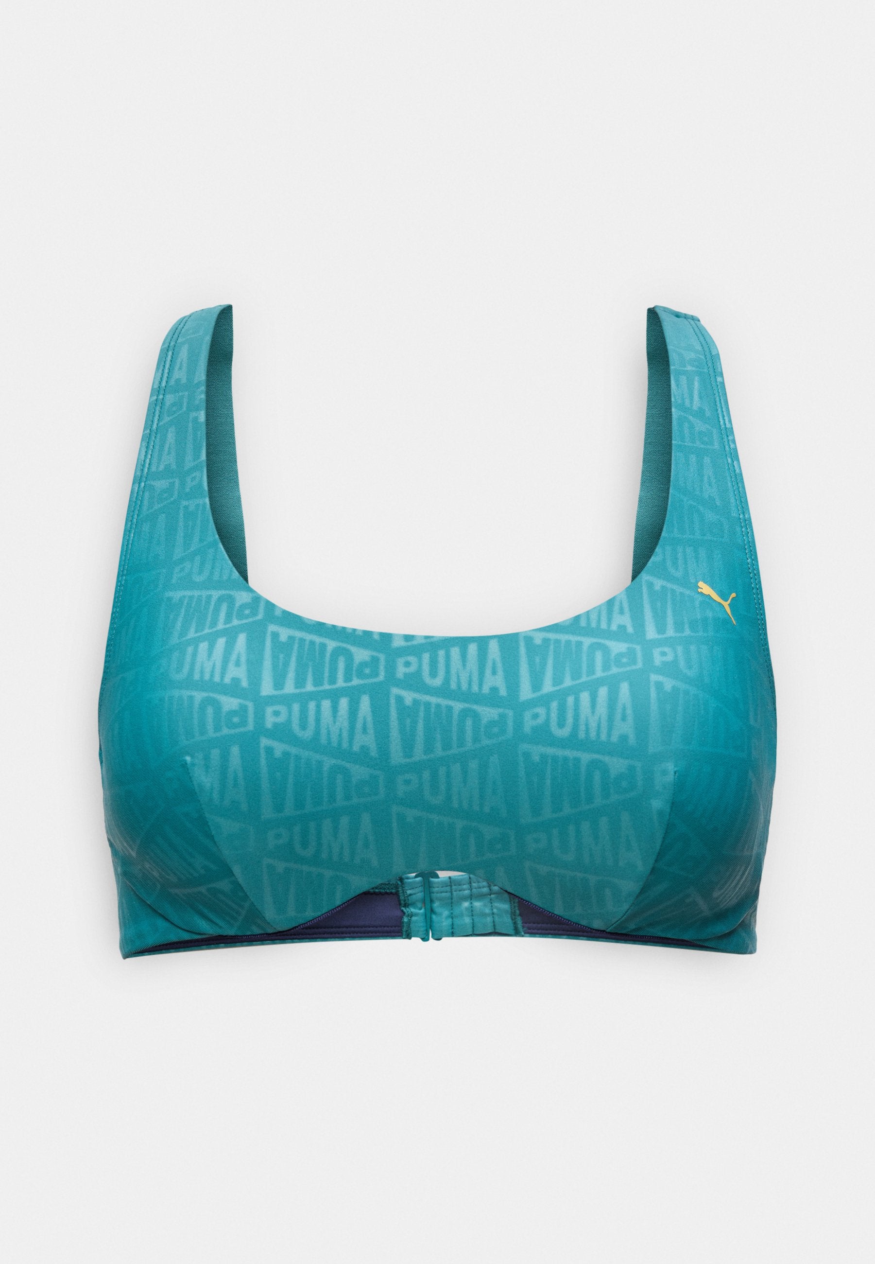SWIM KADIN KABARTMALI U YAKA - Bikini üstü - zümrüt buz