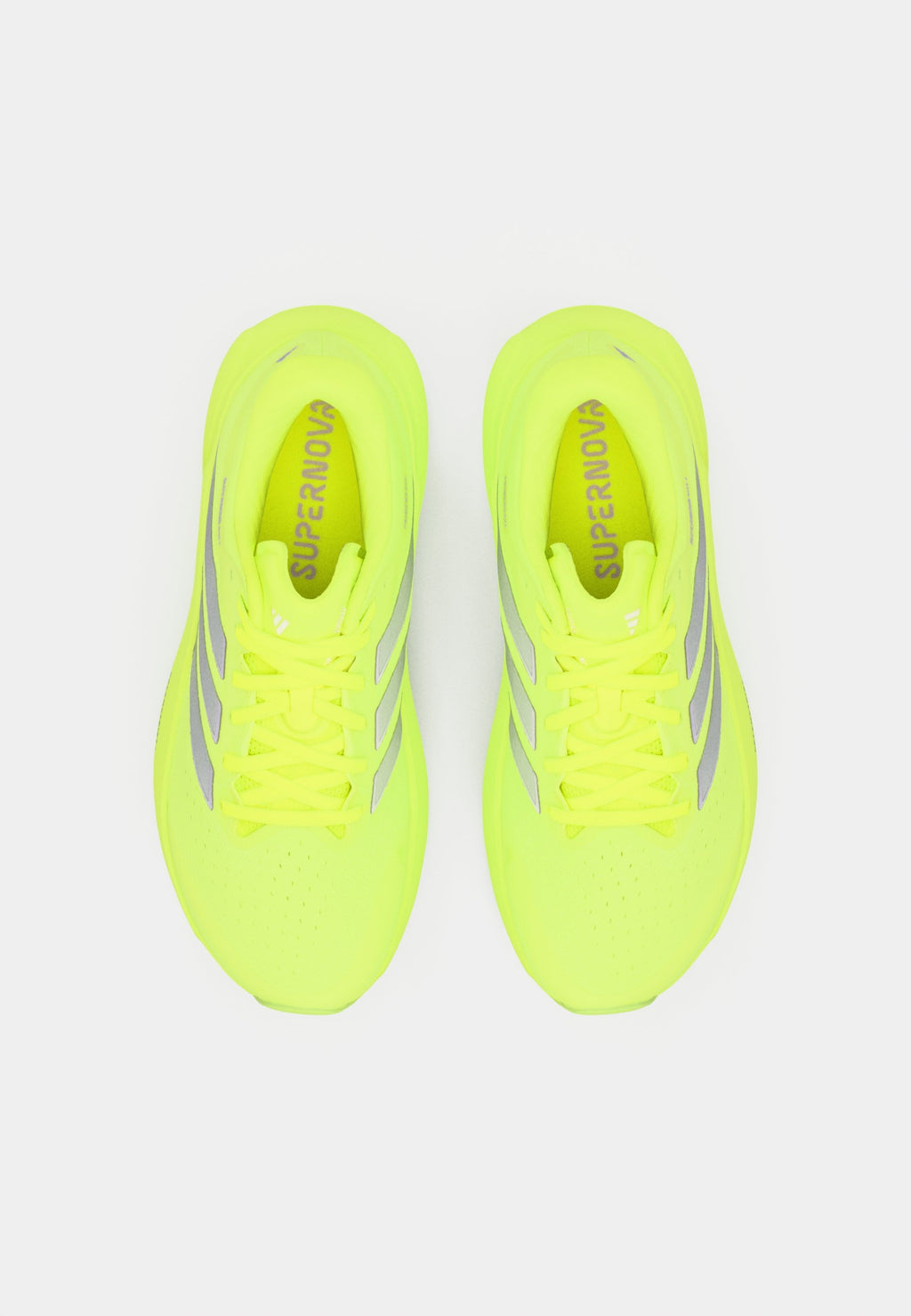 SUPERNOVA RISE 3 W - Chaussures de running sur route - jaune solaire/argenté métallisé