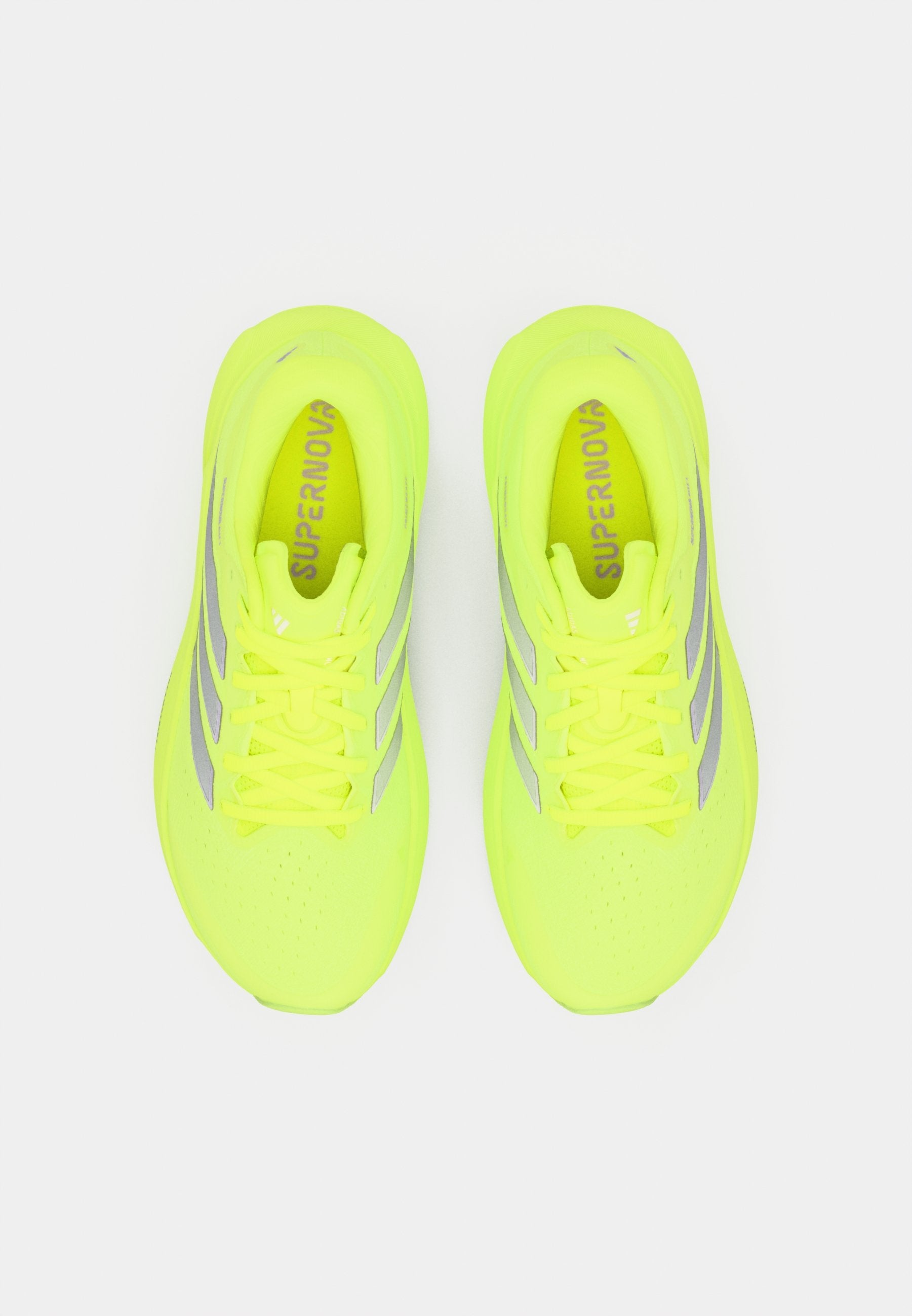 SUPERNOVA RISE 3 W - Chaussures de running sur route - jaune solaire/argenté métallisé