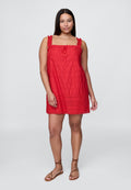 EYELET - Day dress - red light
