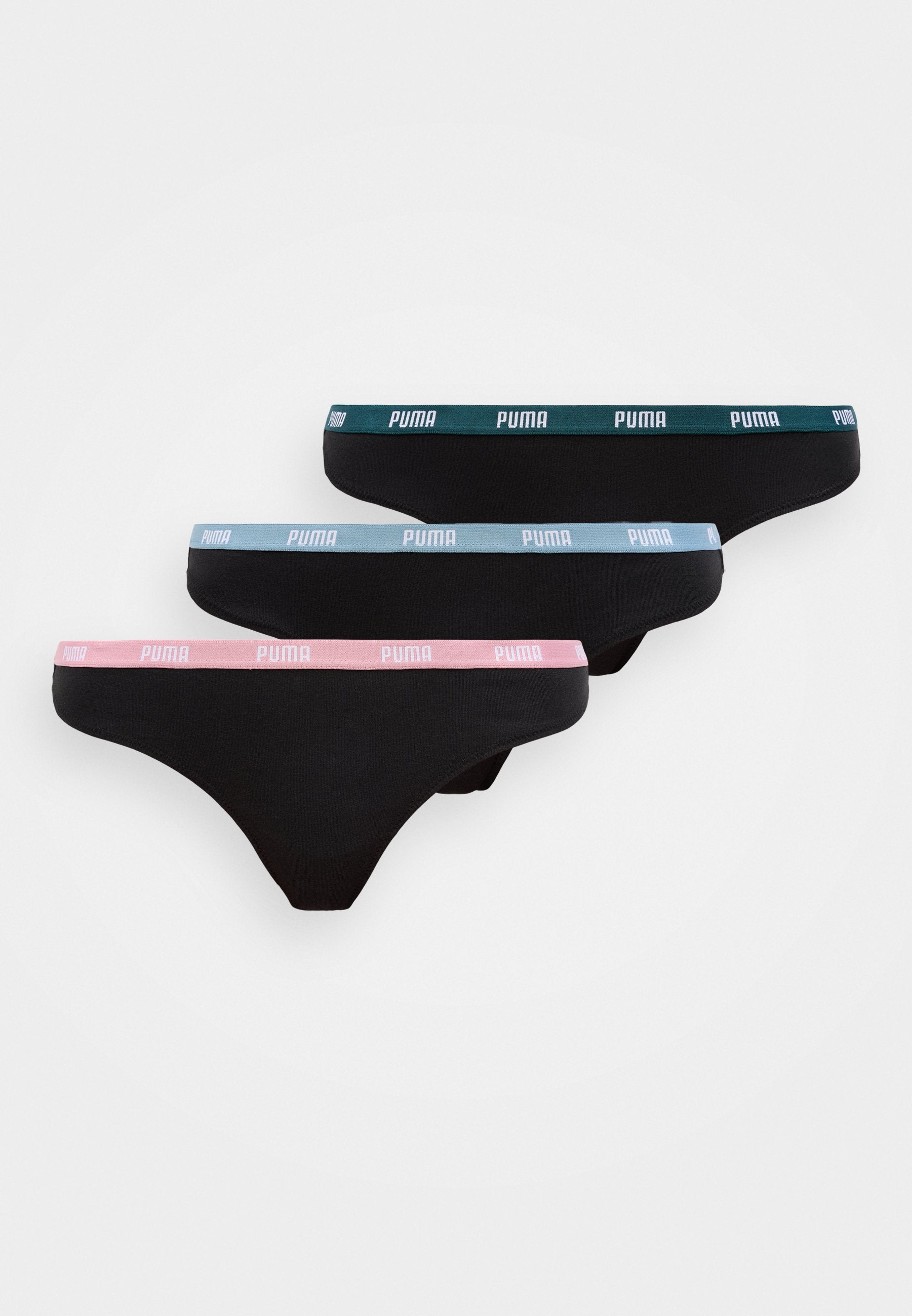 3 PACK - Thong - black