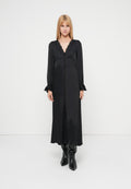 V NECK MAXI DRESS - Maxi dress - true black