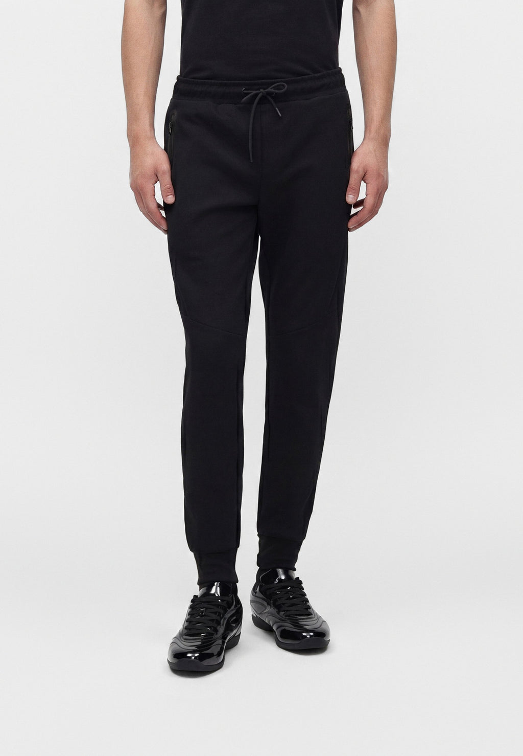 Slim Fit - Tracksuit bottoms - black