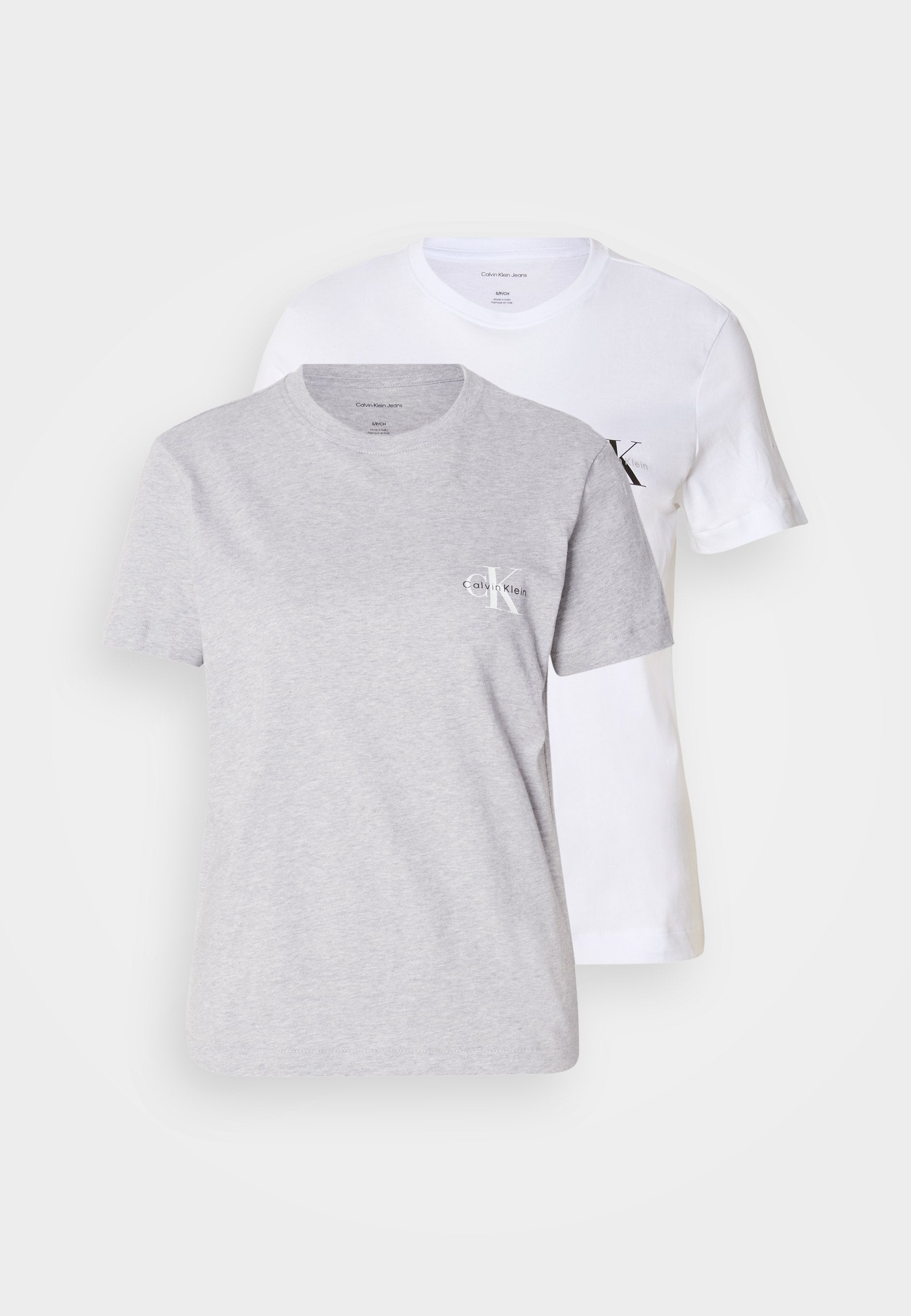 MONOLOGO TEE 2 PACK - Basic T-shirt - heroic grey heather