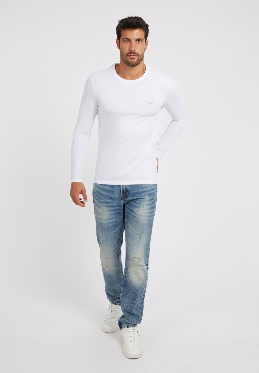 CORE TEE - Long sleeved top - weiß