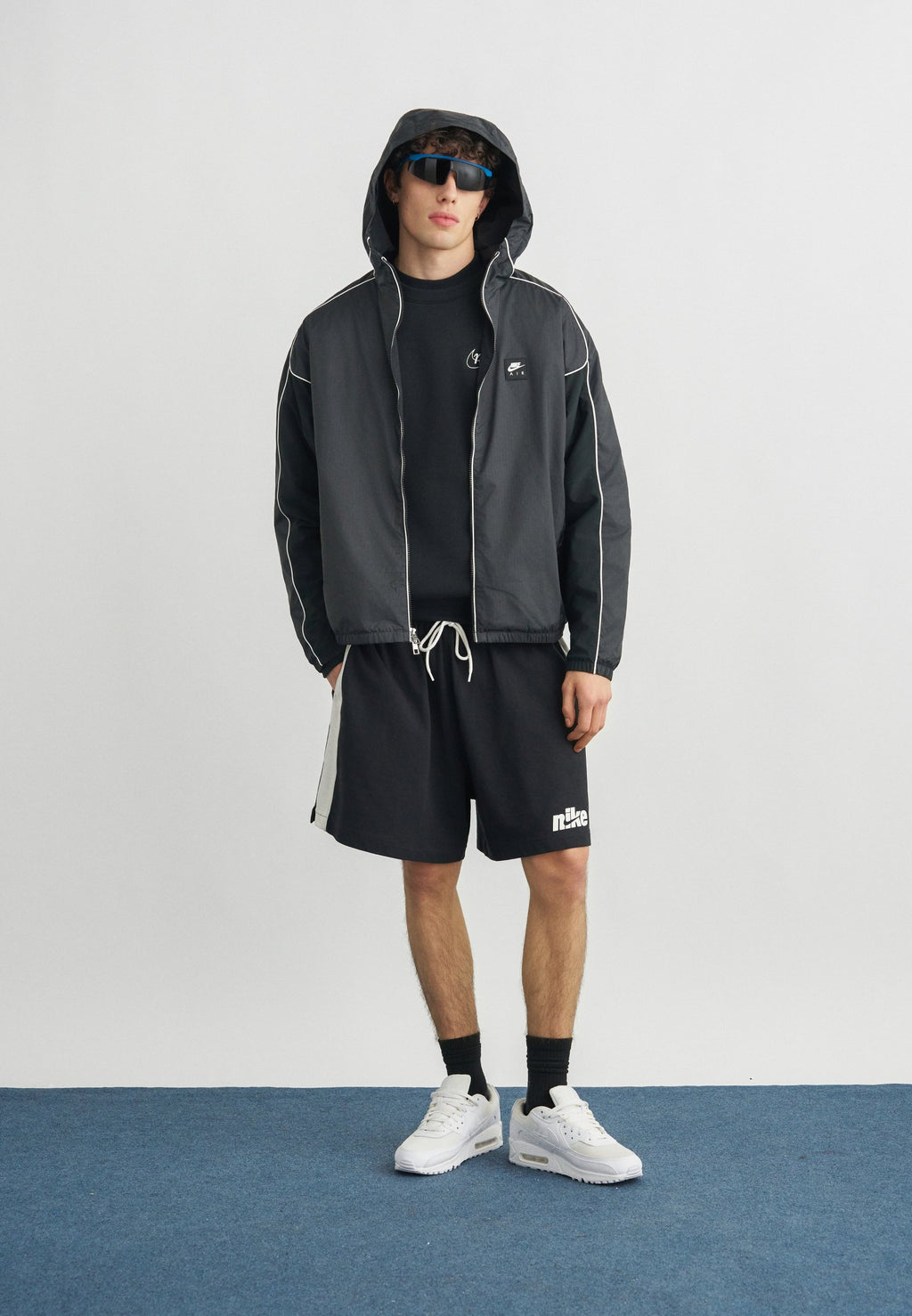 HYBRID - Light jacket - black/white