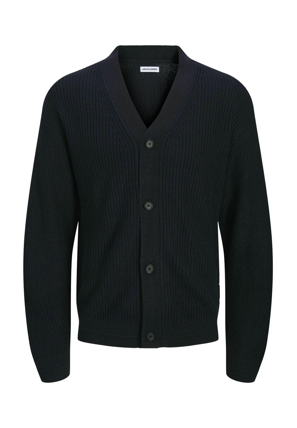 Knitted Plain Knitted - Cardigan - sky captain