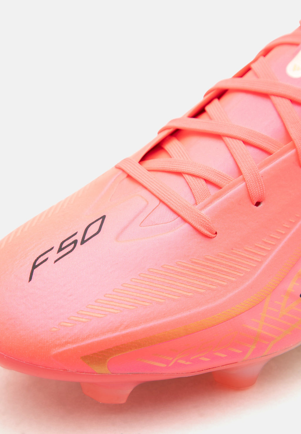 F50 HYPERFAST PRO FIRM GROUND UNISEX - Firm-ground football boots - solar turbo/core black/gold-coloured metallic
