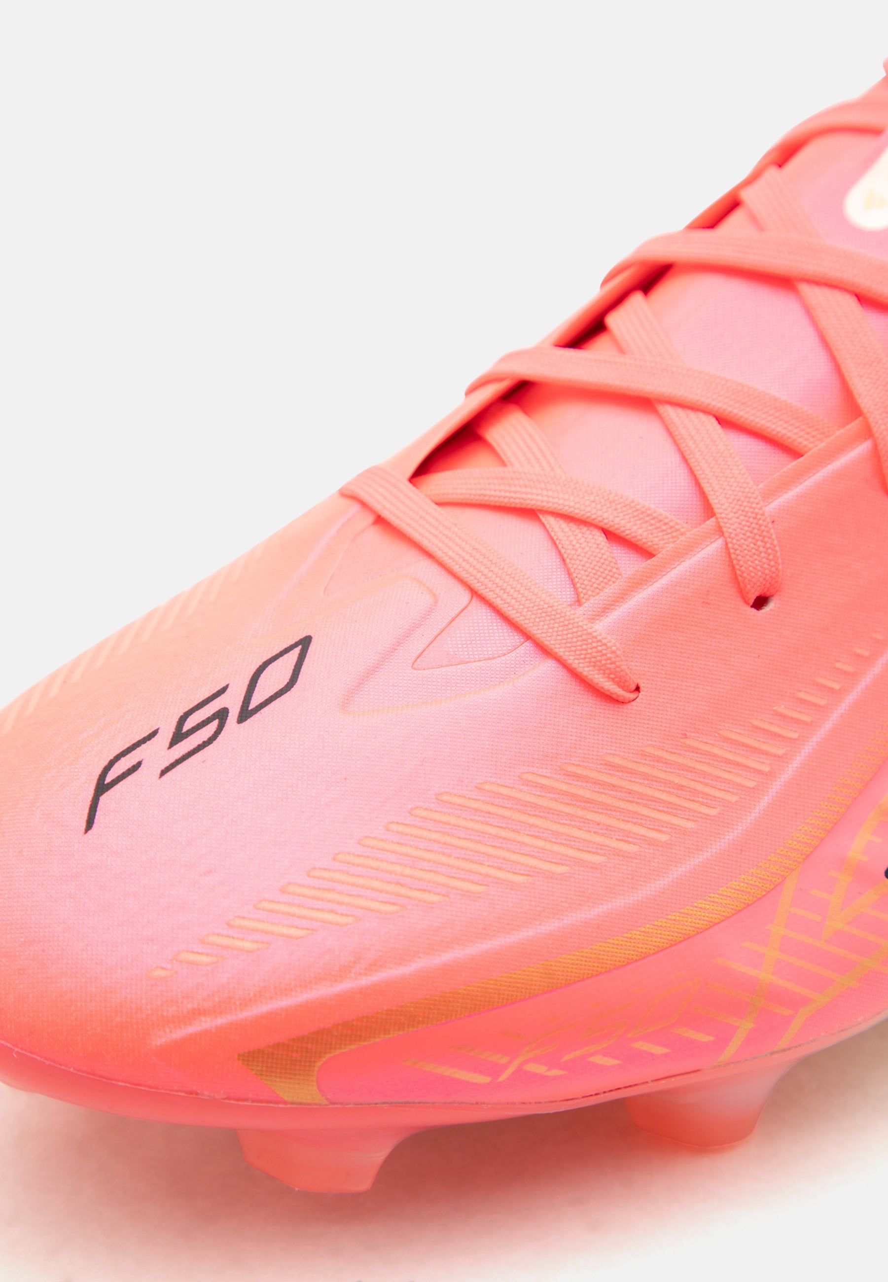 F50 HYPERFAST PRO FIRM GROUND UNISEX - Firm-ground football boots - solar turbo/core black/gold-coloured metallic