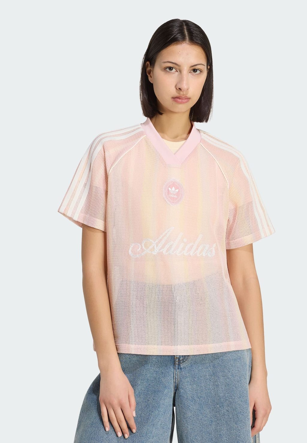 CHEMISE SURTAILLE EN TRICOT GLOW D'ÉTÉ - T-shirt imprimé - rose sable   rose sable