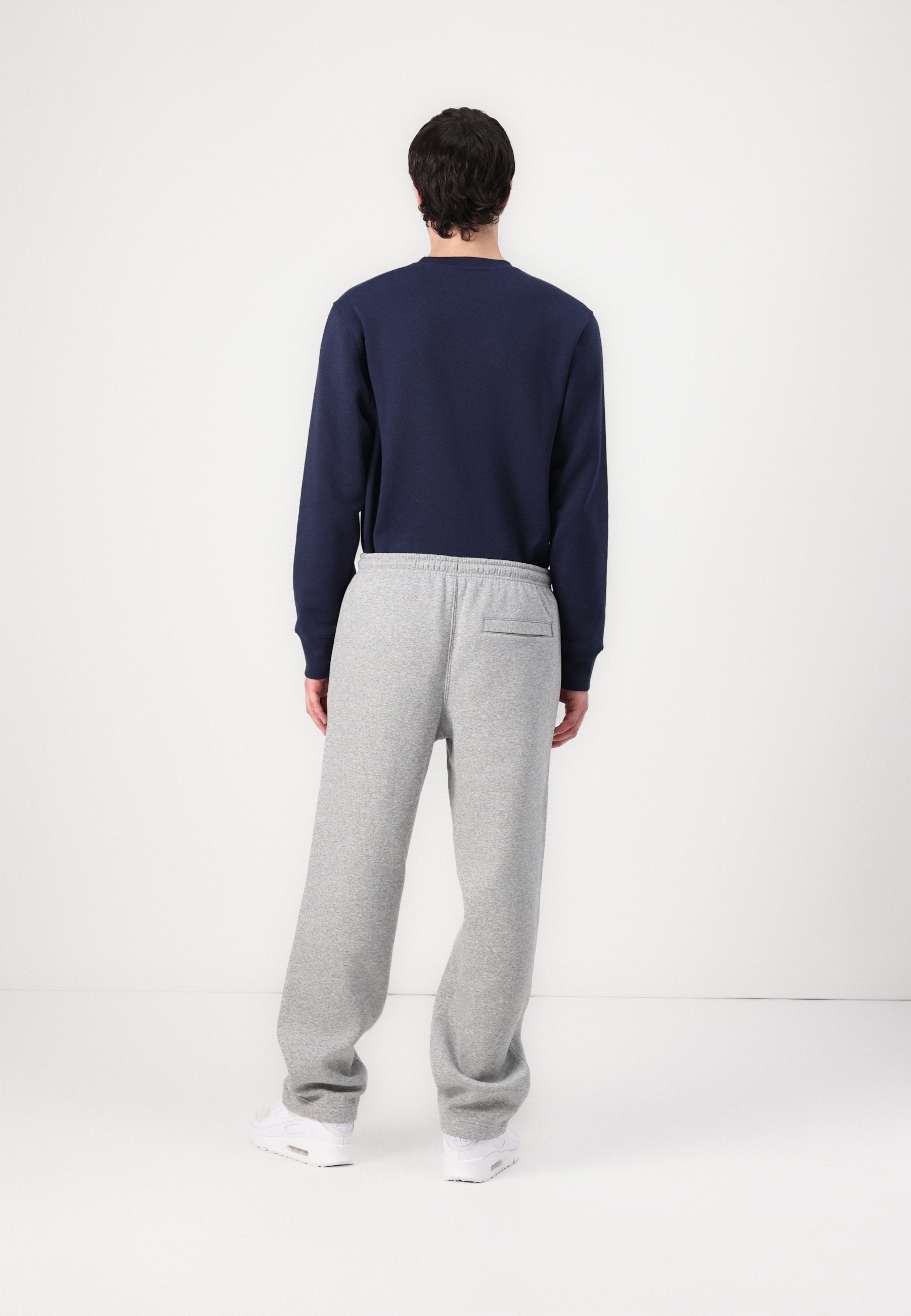 CLUB - Bas de jogging - gris chiné foncé gris fumée clair blanc