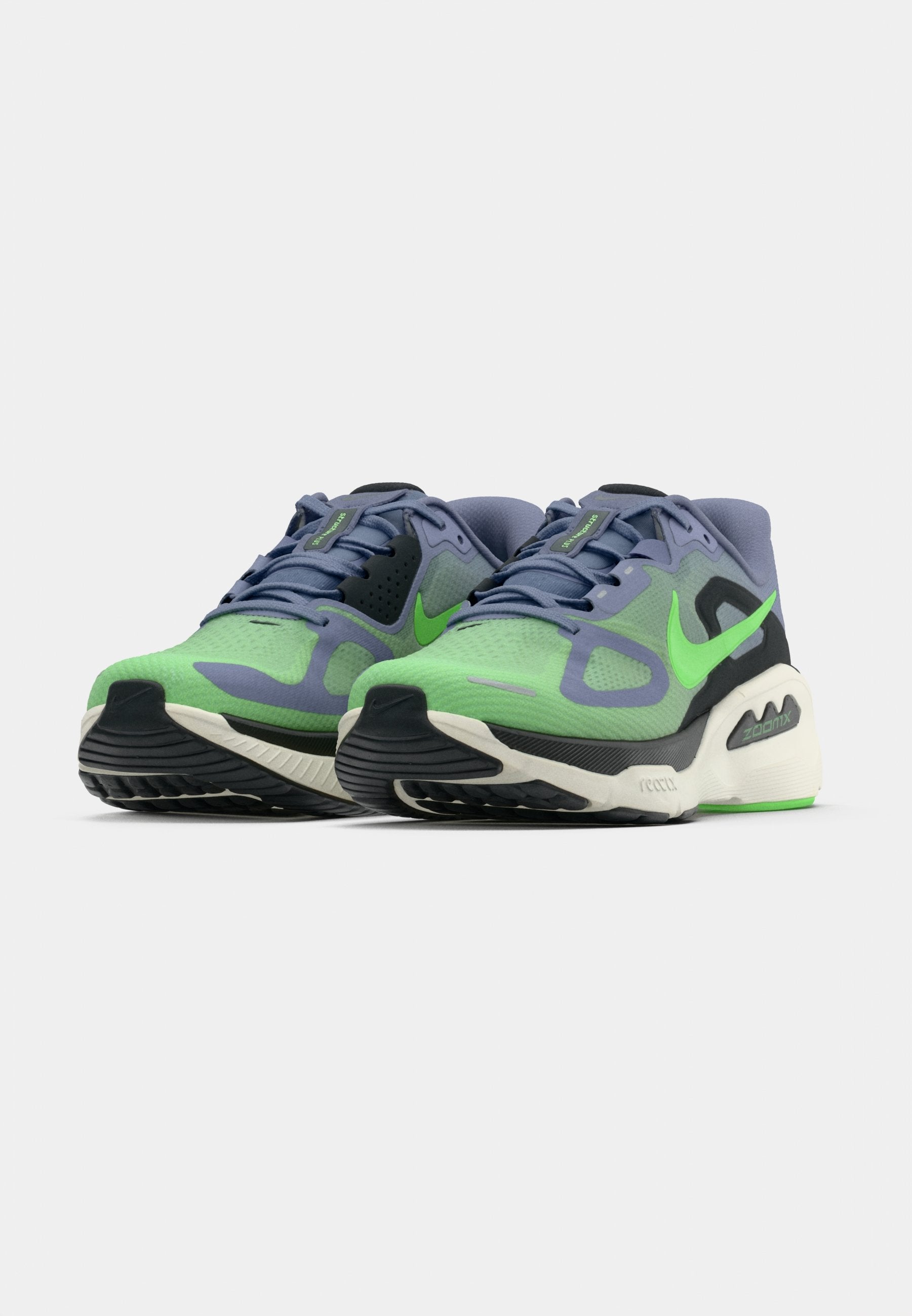 STRUCTURE PLUS - Road running shoes - iron purple/voltage green/off noir/sail