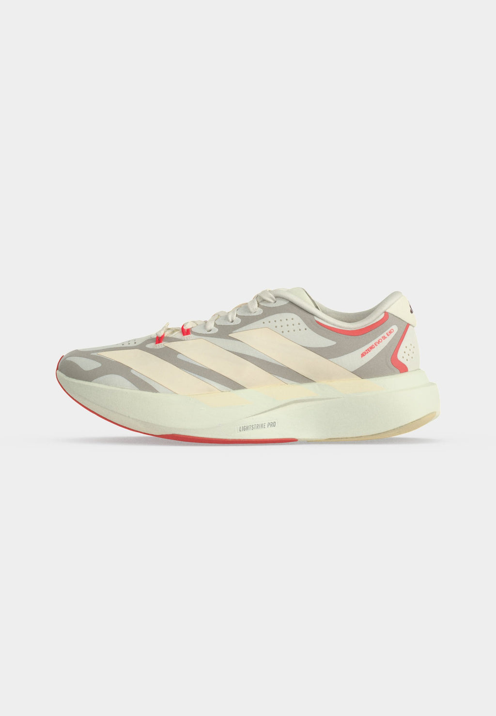 ADIZERO EVO SL EXO W - Road running shoes - off white/white/shadow red