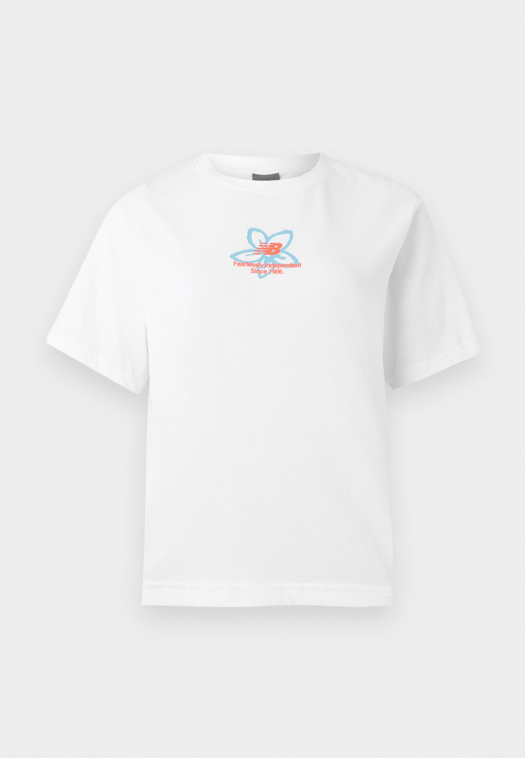 BOSTON CITY RUN RELAXED - Print T-shirt - white