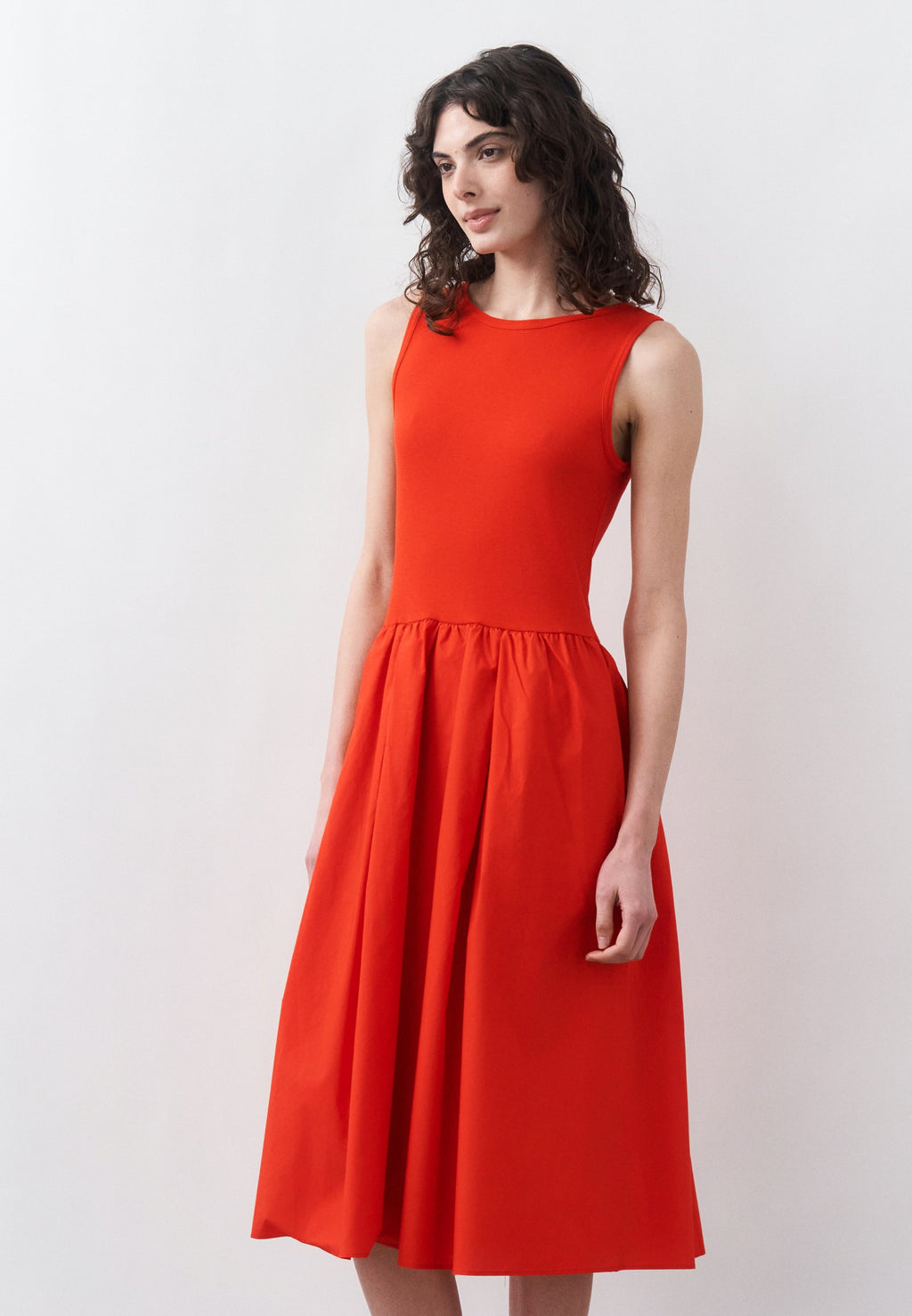 COMBO DRESS - Jersey dress - perfect red