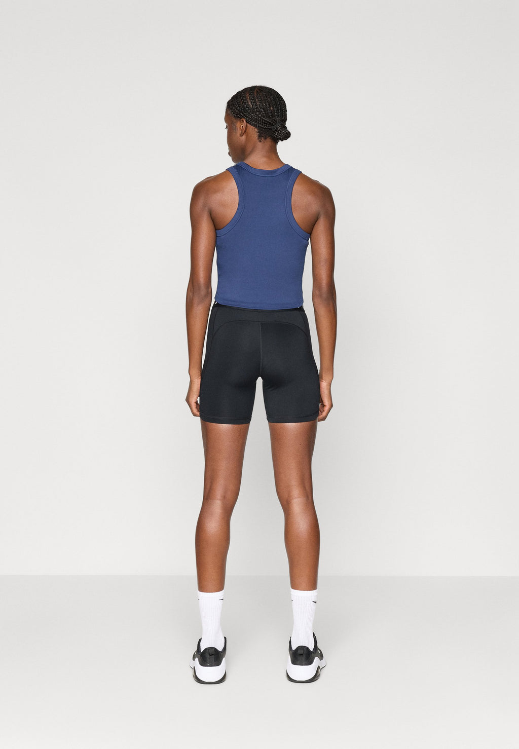 SHORT - Leggings - black/white