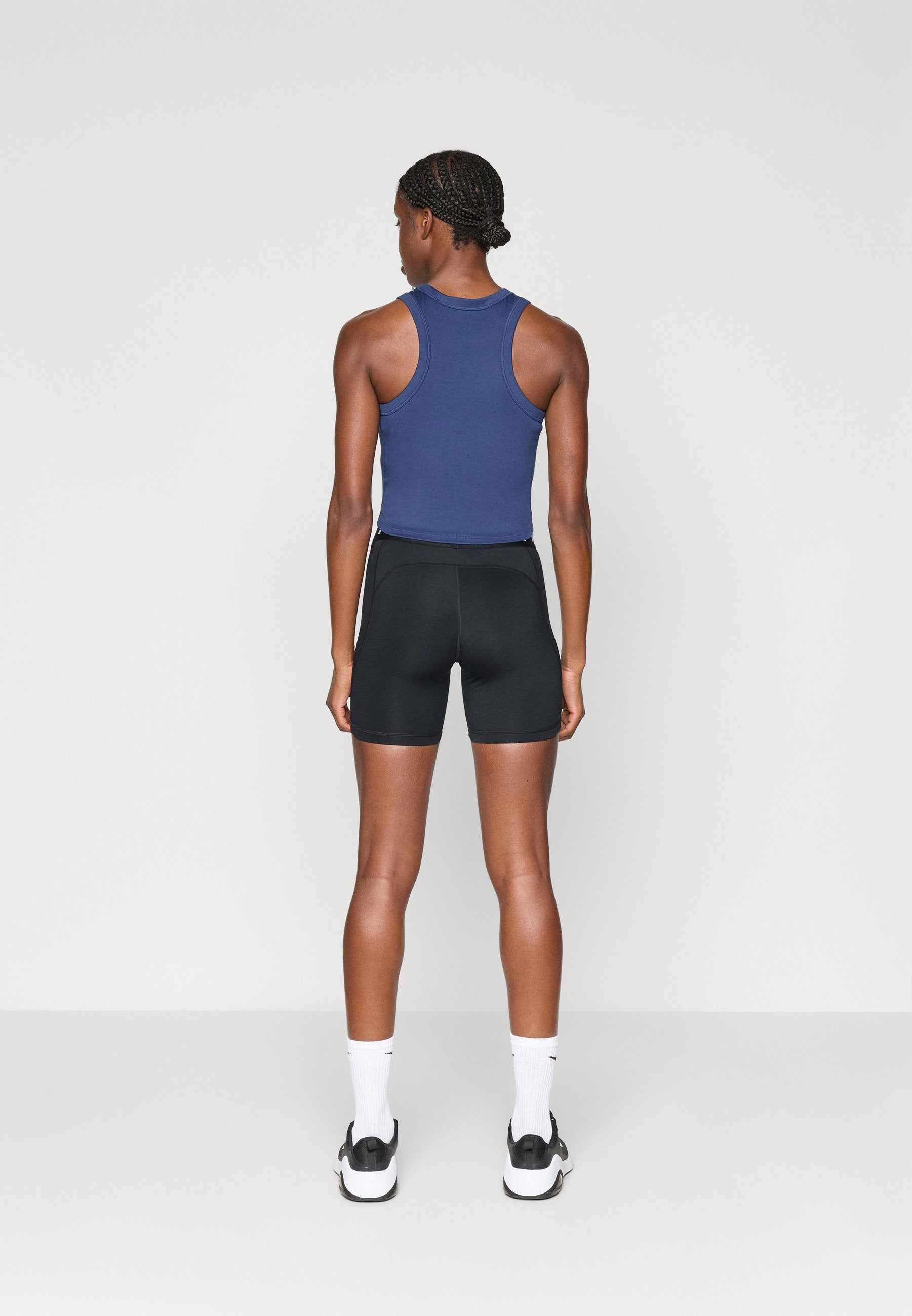 SHORT - Leggings - black/white