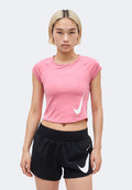 TEMPO RUN - Sports T-shirt - peony/photon dust/pink foam