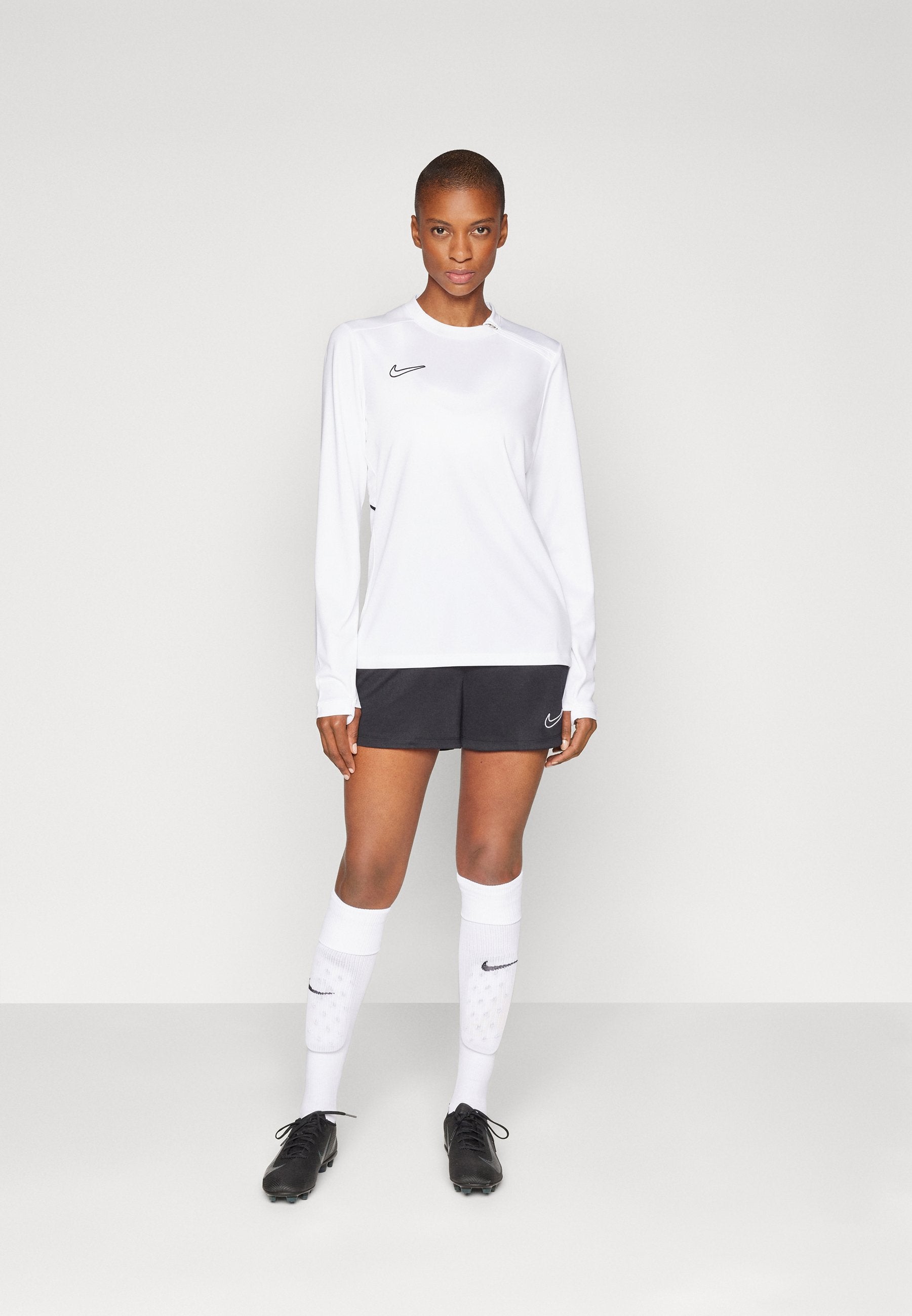 CREW TOP - Long sleeved top - white/black