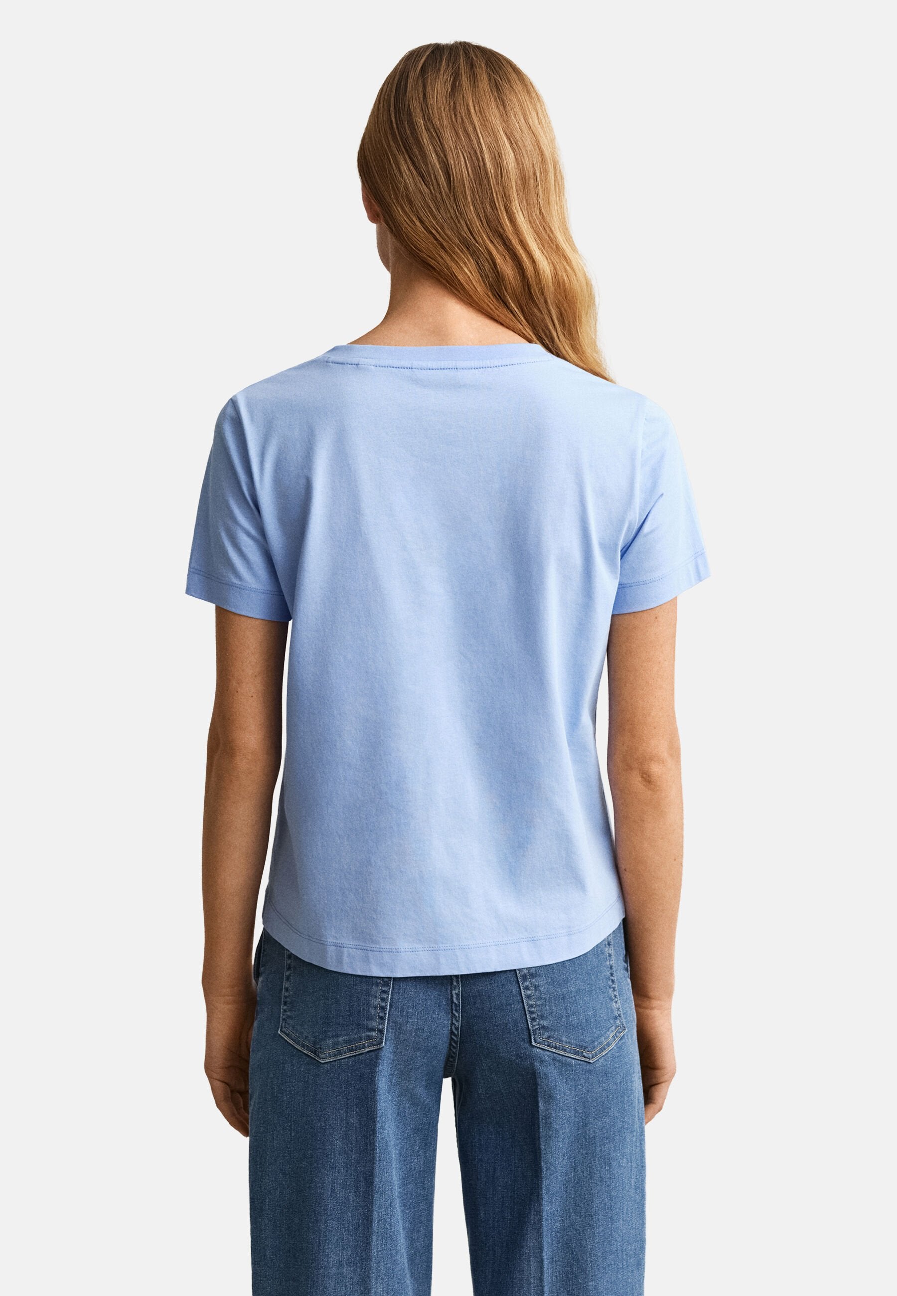 SHIELD V NECK - Basic T-shirt - palace blue