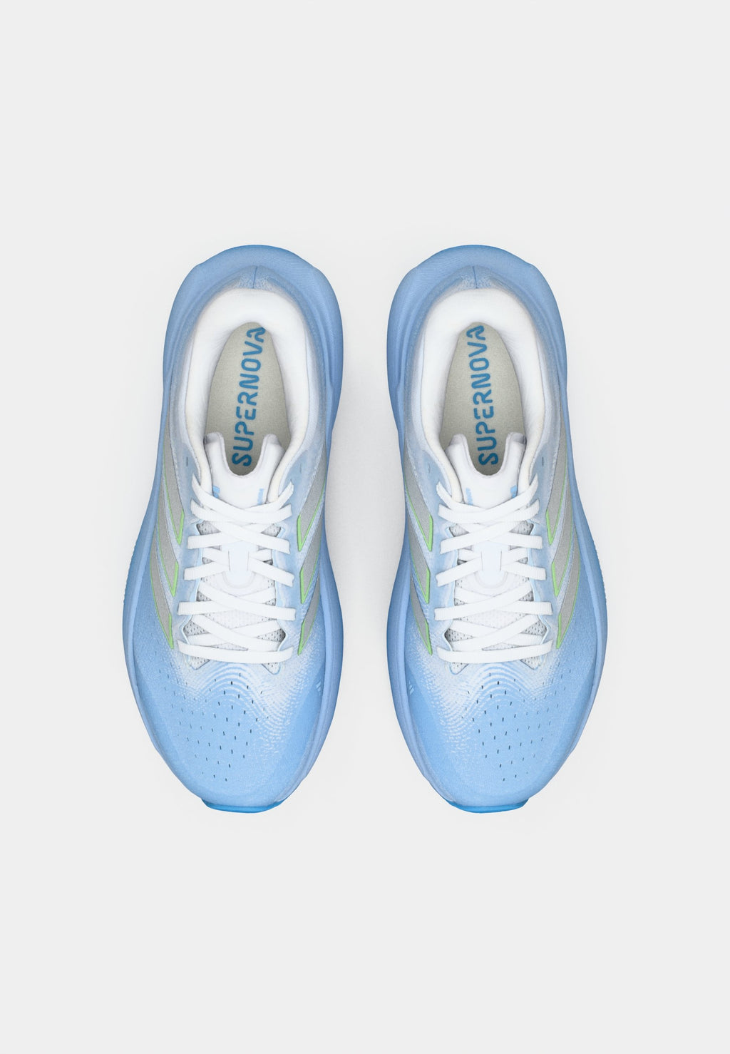 SUPERNOVA RISE 3 W - Chaussures de running sur route - glow blue/silver-coloured metallic/footwear white