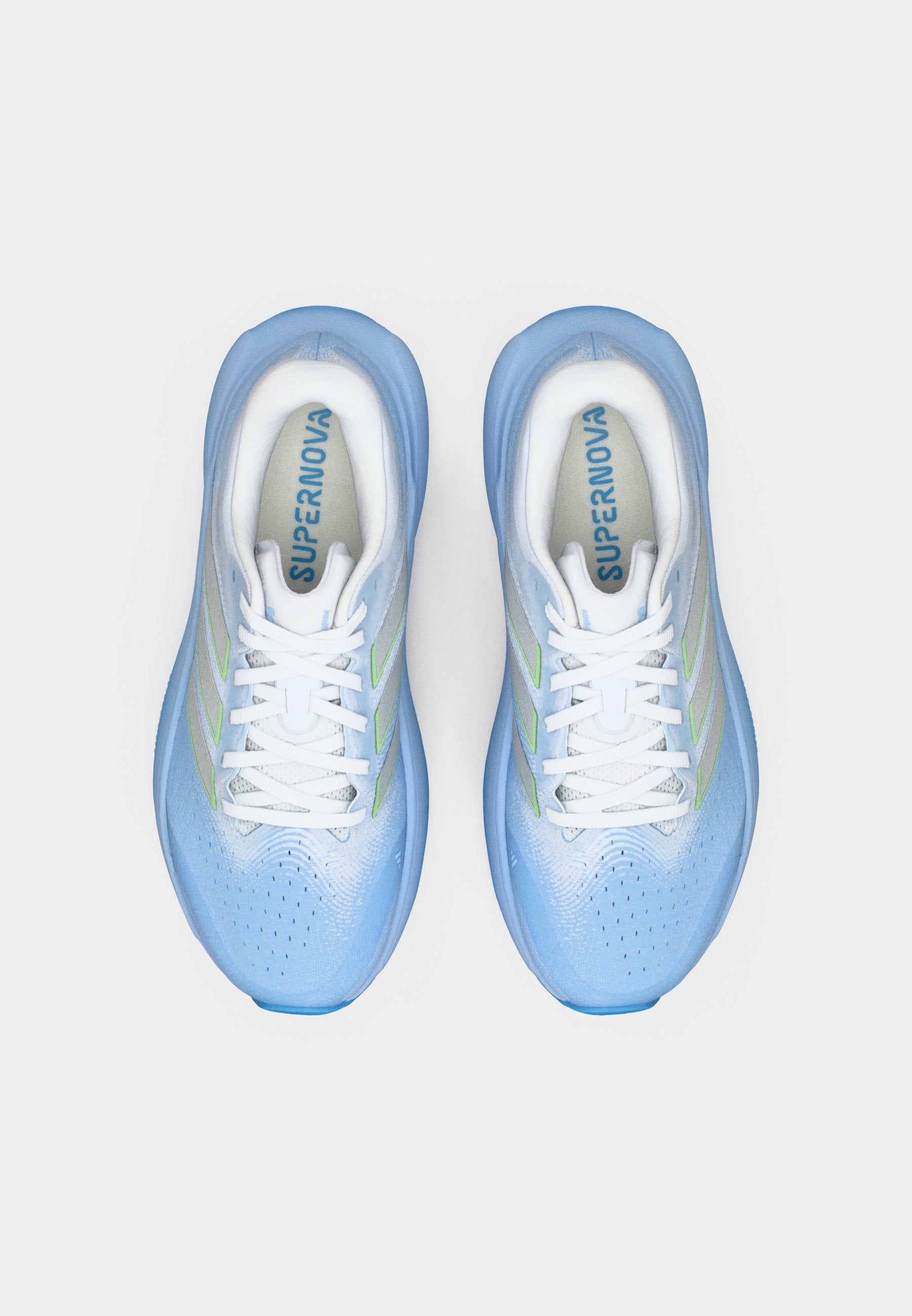 SUPERNOVA RISE 3 W - Chaussures de running sur route - glow blue/silver-coloured metallic/footwear white