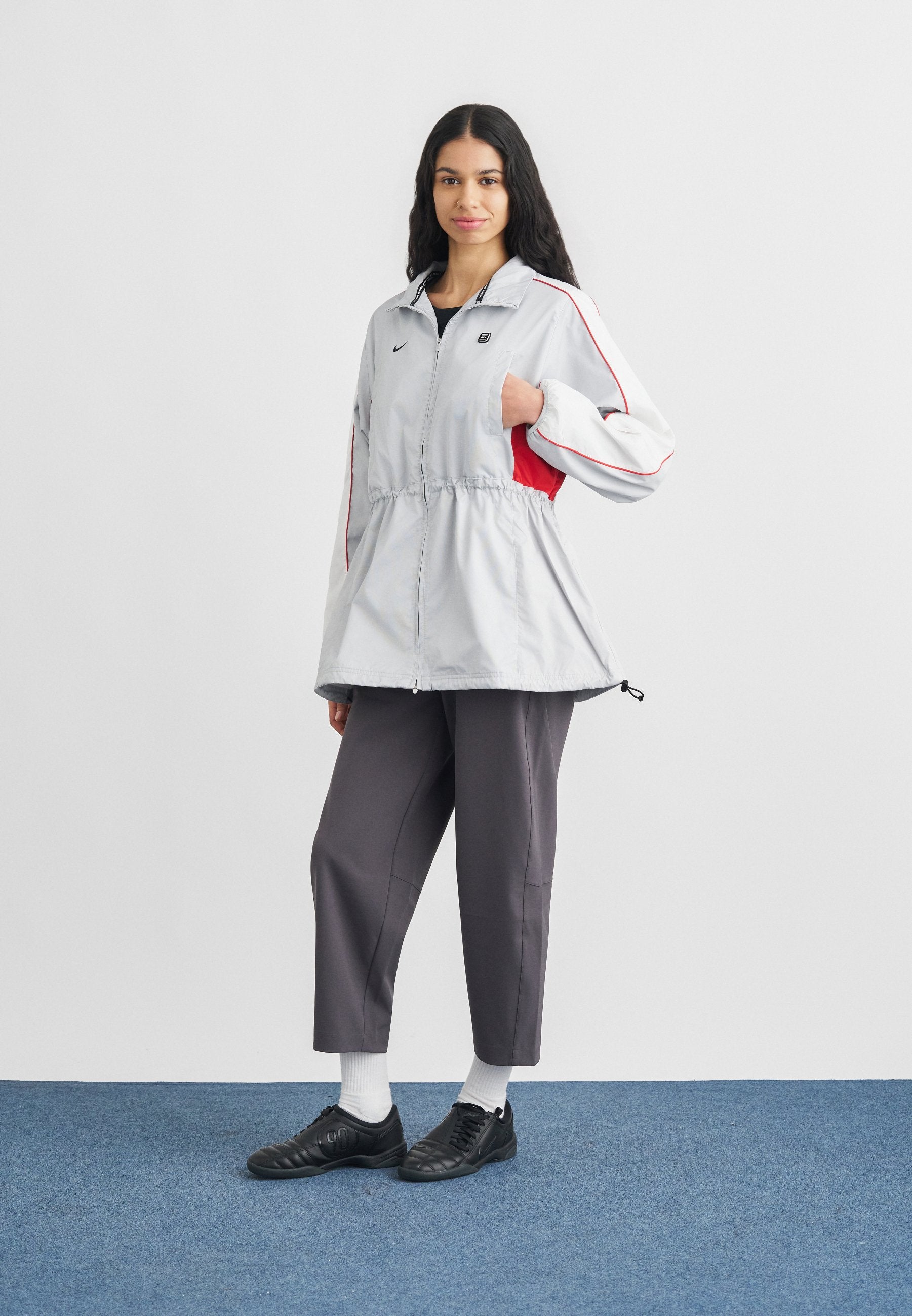 SHOX - Light jacket - grey fog/white/university red