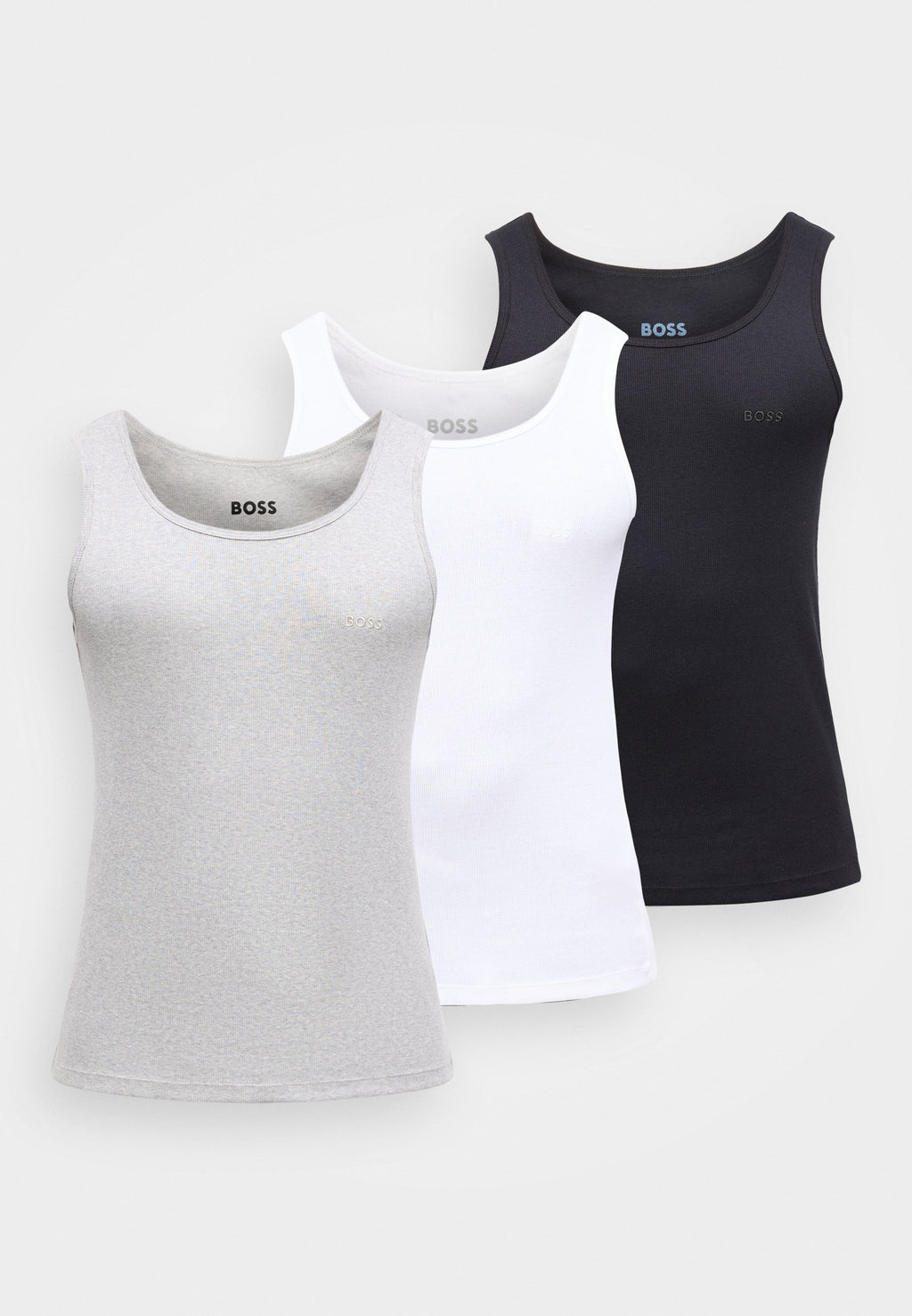 3 PACK - Undershirt - black/grey/white