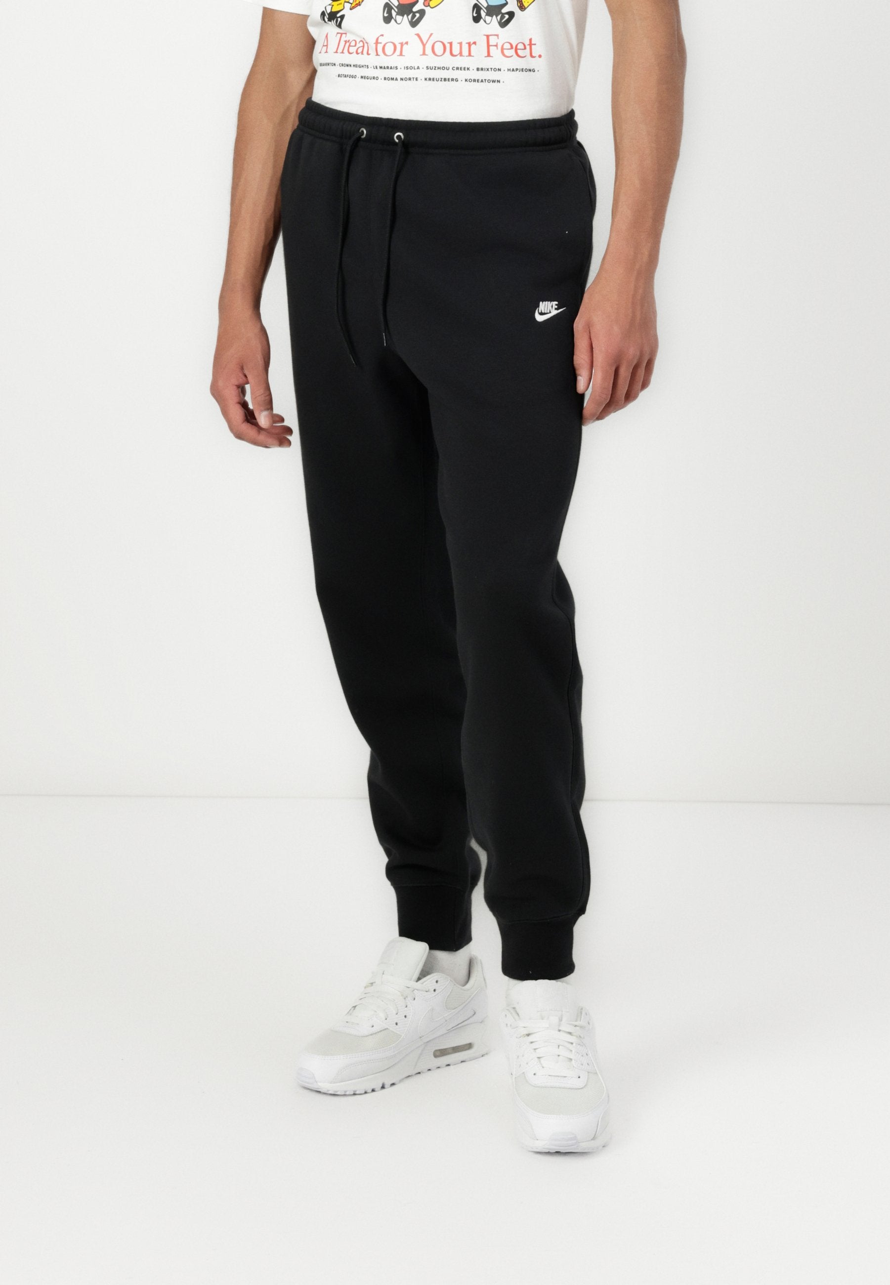 Tracksuit bottoms - black/white