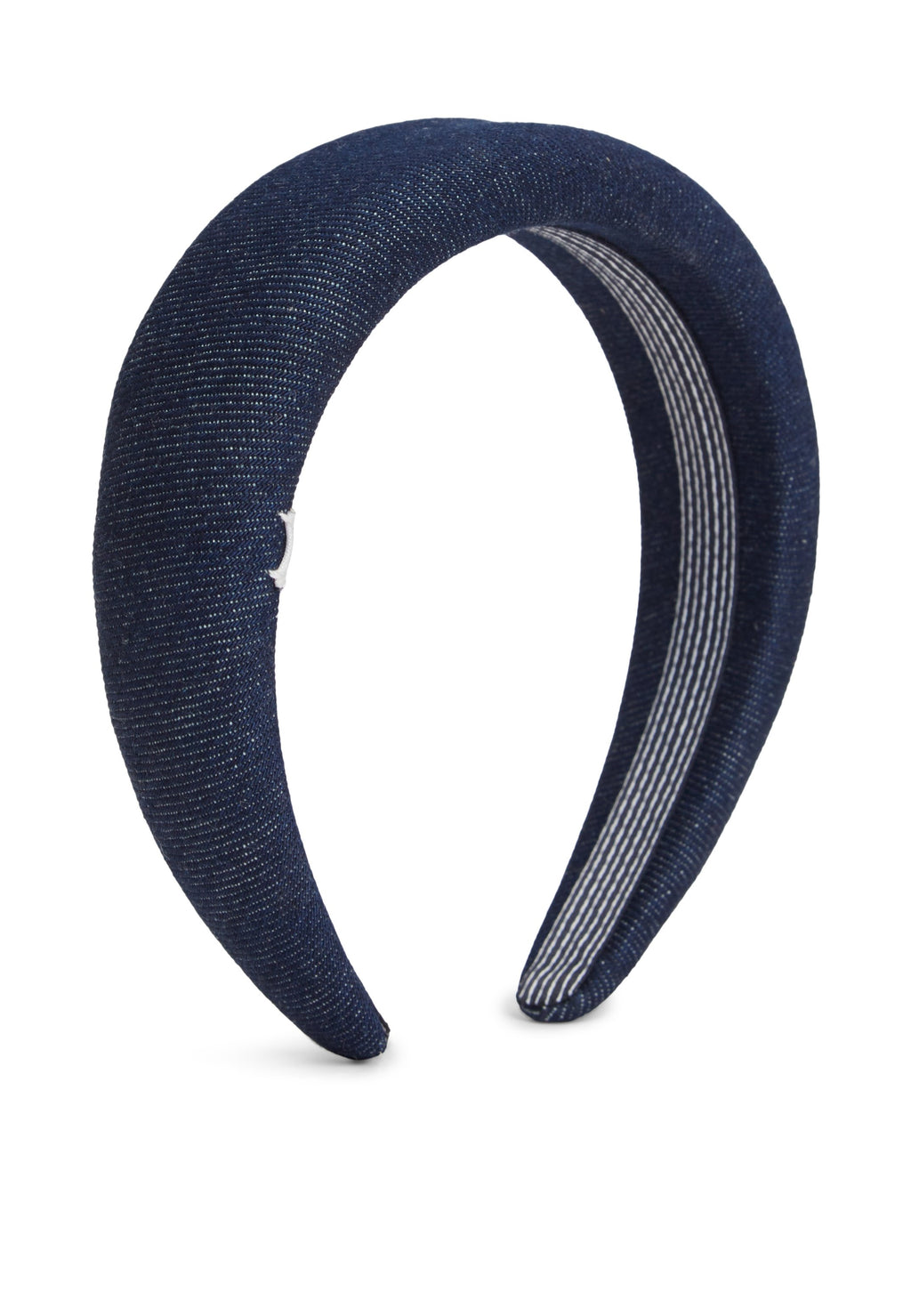 DENIM LOGO PADDED HEADBAND - Hair styling accessory - dark-blue denim