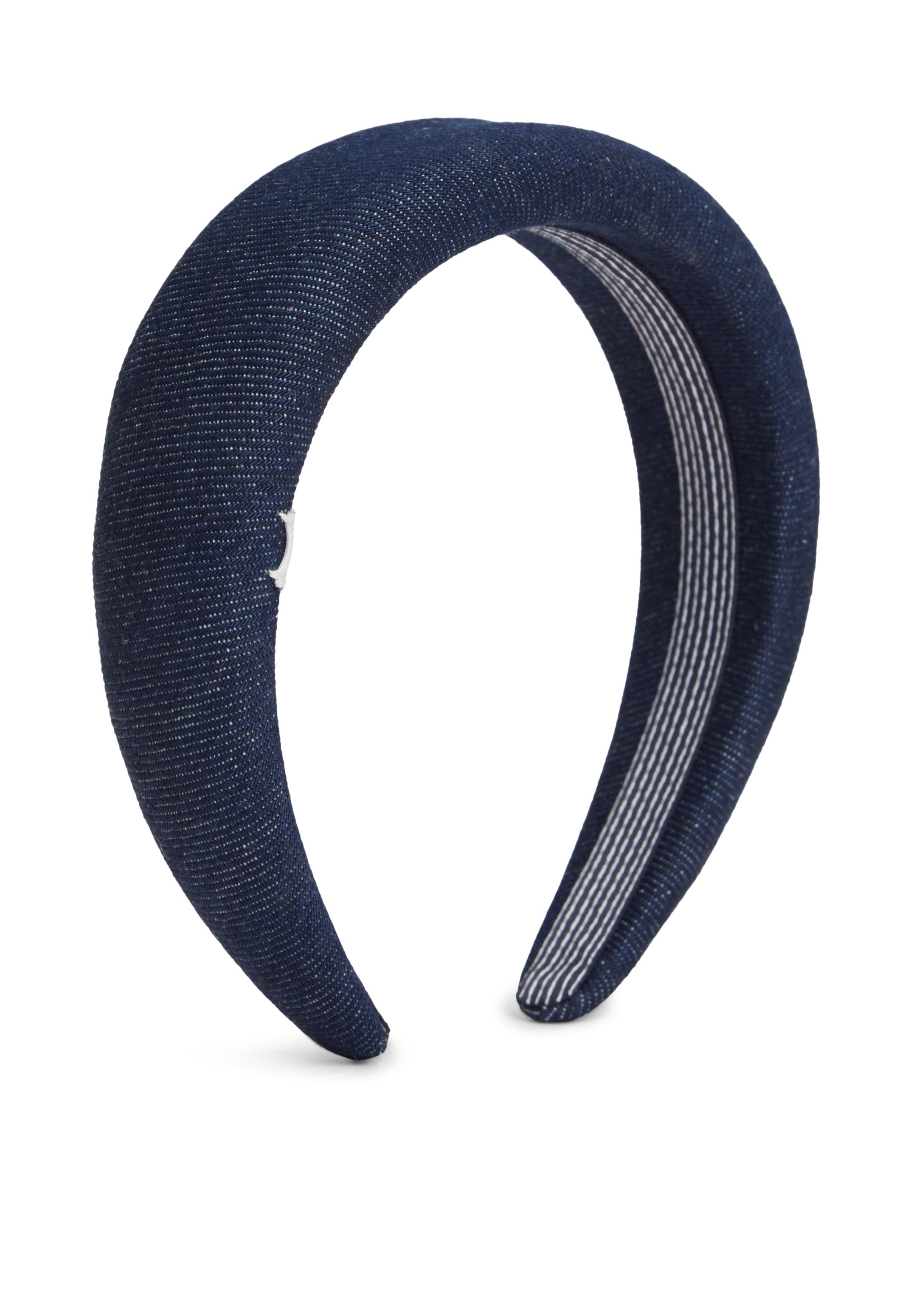 DENIM LOGO PADDED HEADBAND - Hair styling accessory - dark-blue denim