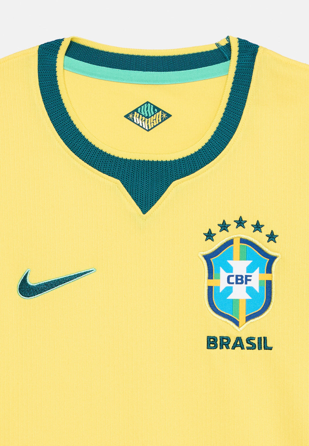 BRASIL CBF STADIUM HOME JERSEY UNISEX - Sports T-shirt - canary/light menta/geode teal