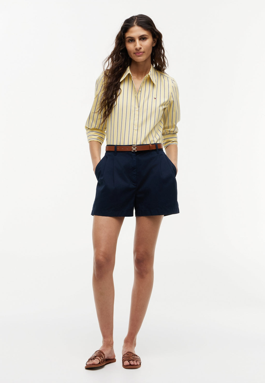 ÉTÉ CLASSIQUE - Blouse boutonnée - réglisse/citronnelle