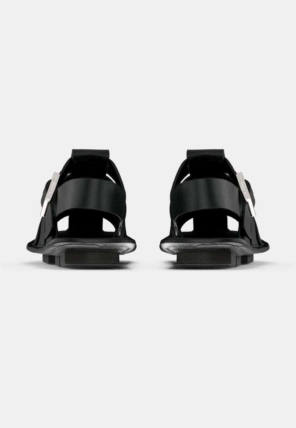 SQUARE FLAT FISHERMAN - Sandals - triple black