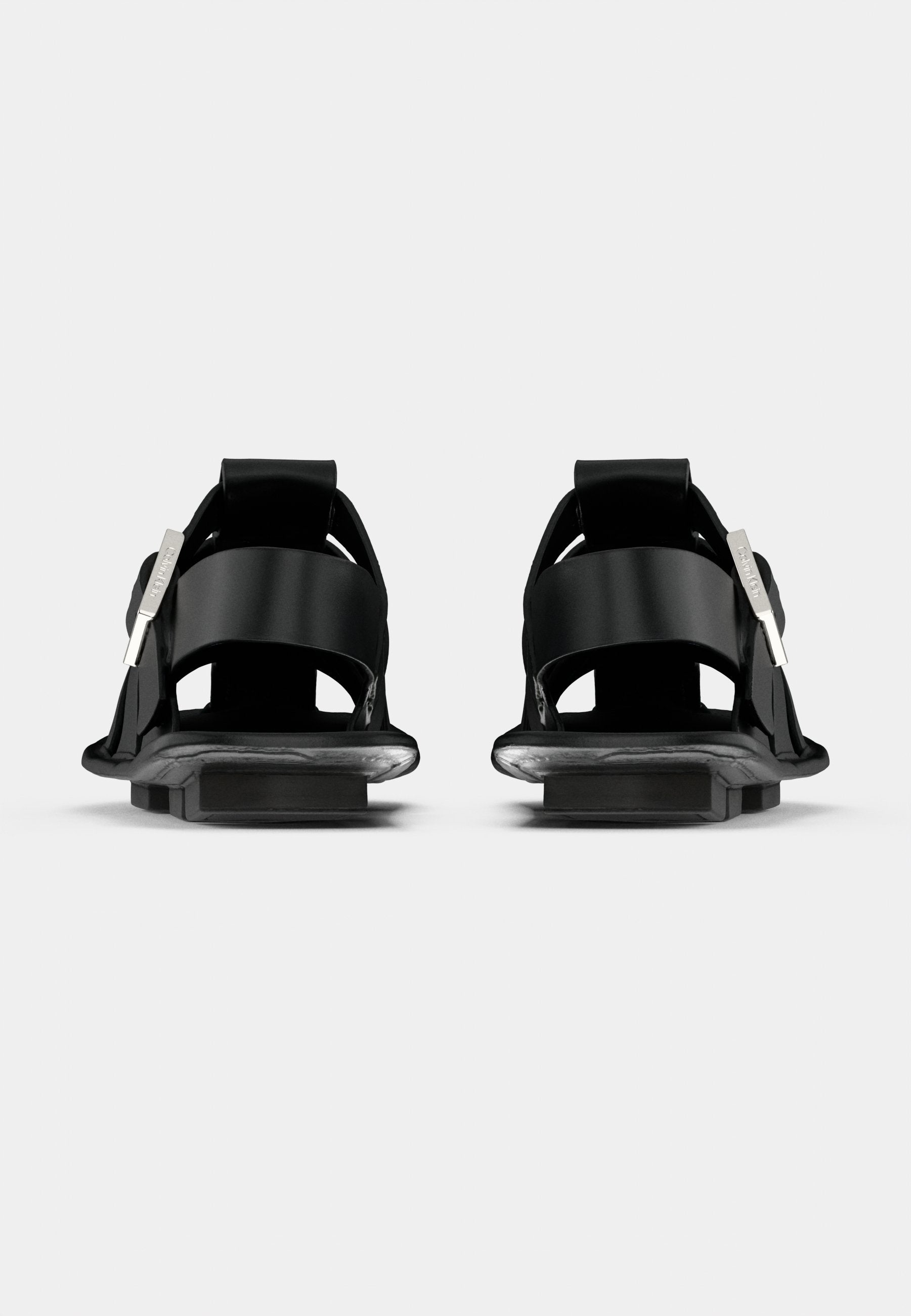 SQUARE FLAT FISHERMAN - Sandals - triple black