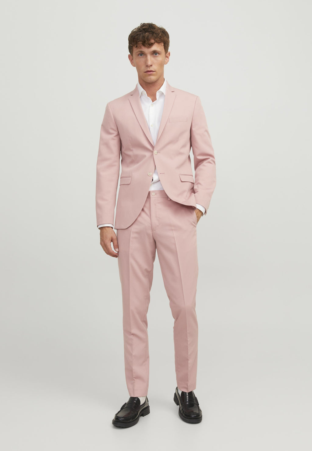 JPRFRANCO TROUSER NOOS - Suit trousers - rose tan