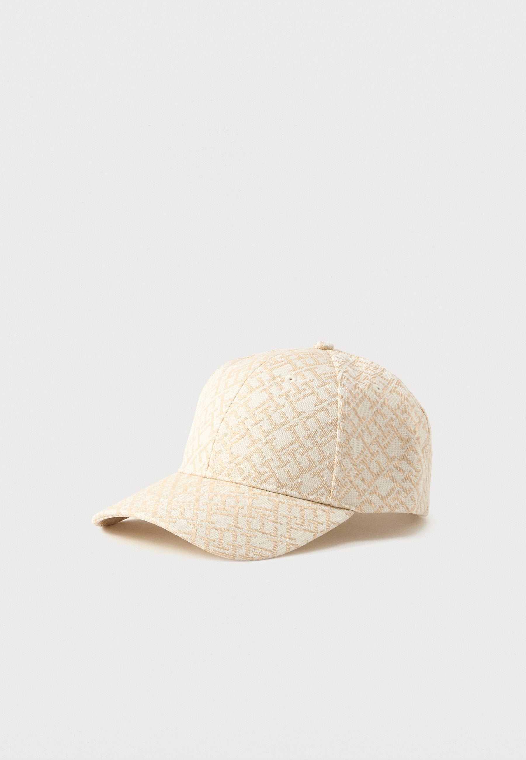 TH MONOGRAM JACQUARD BASEBALL CAP - Cap - soft cream