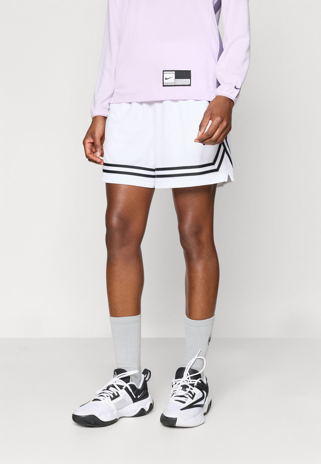 CROSSOVER SHORT - Sports shorts - white/black