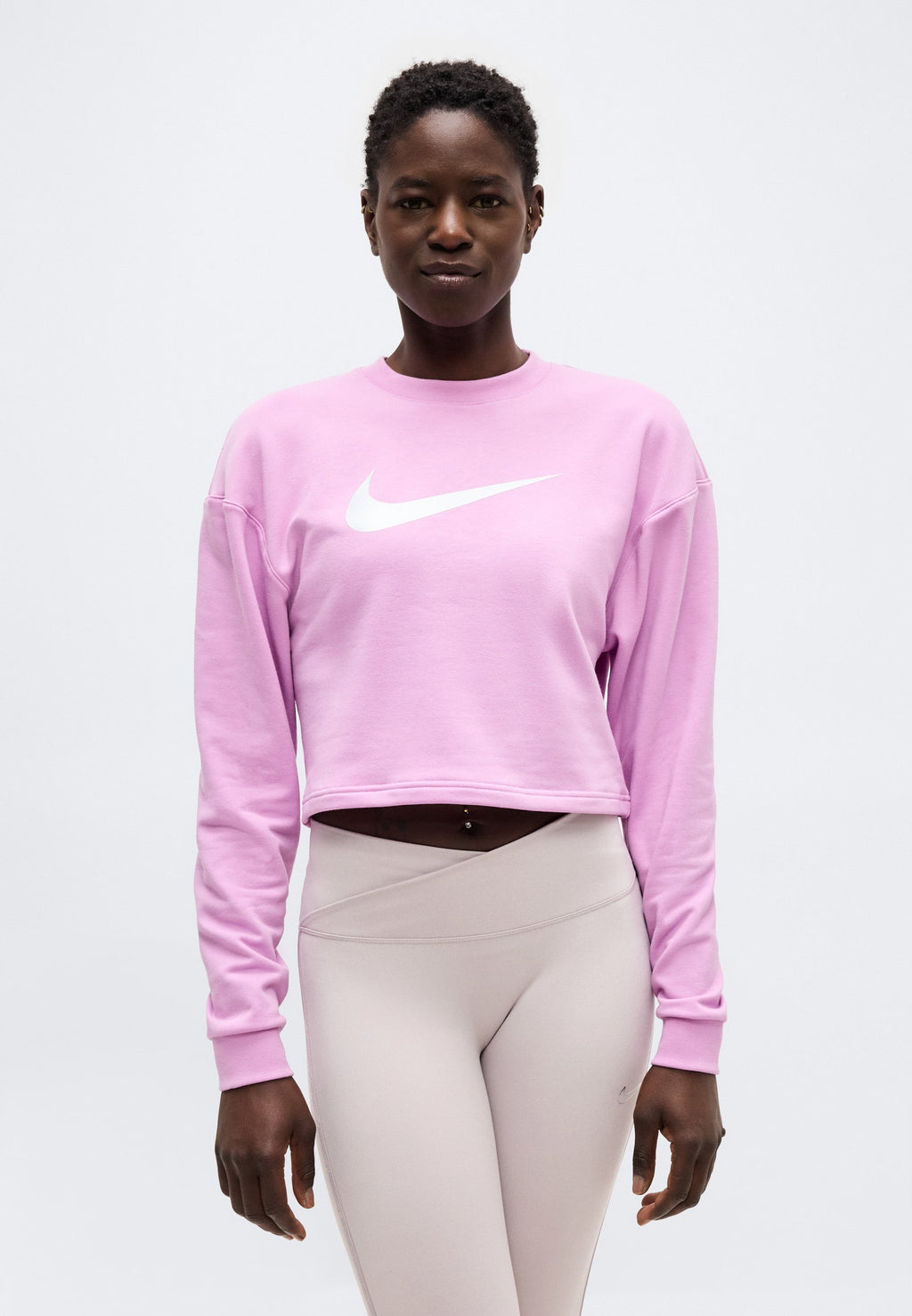 CREW - Sweatshirt - magenta/metallic silver-coloured/white