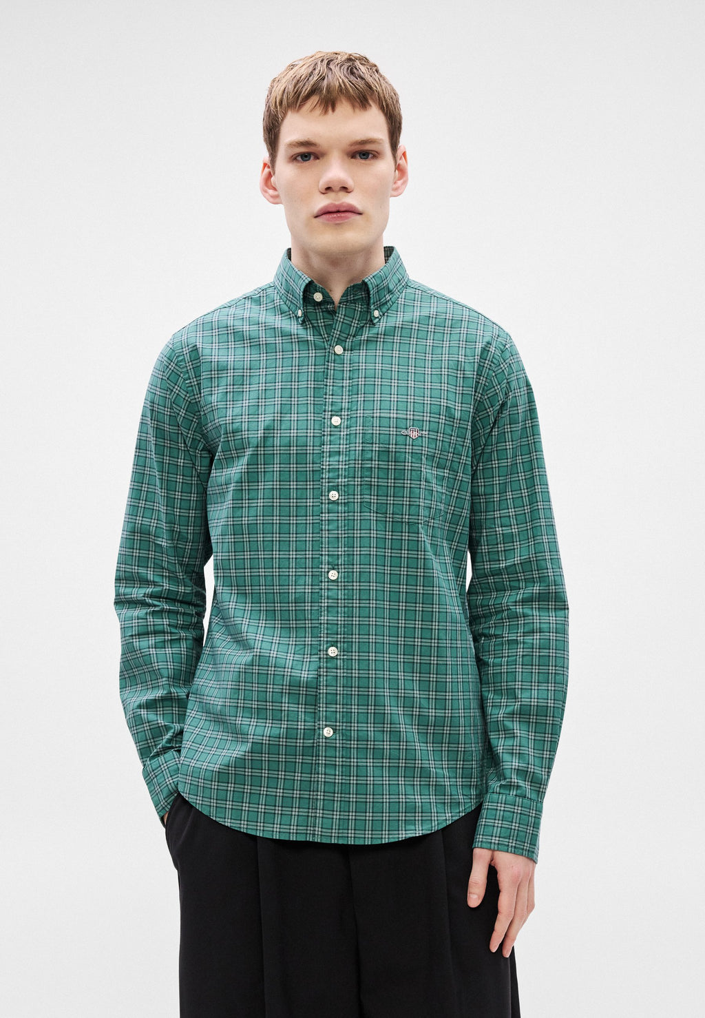 CHECK SHIRT - Shirt - green