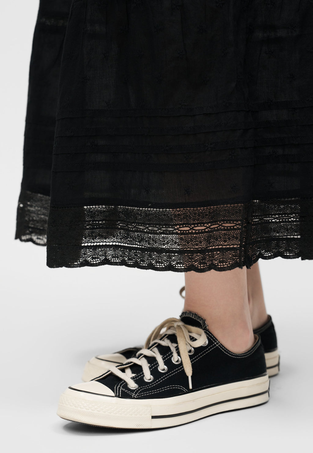 INSERT  - Maxi skirt - true black