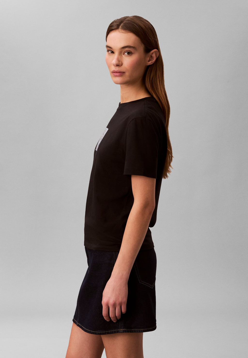 CLASSIC FIT MONOGRAM TEE - Print T-shirt - black