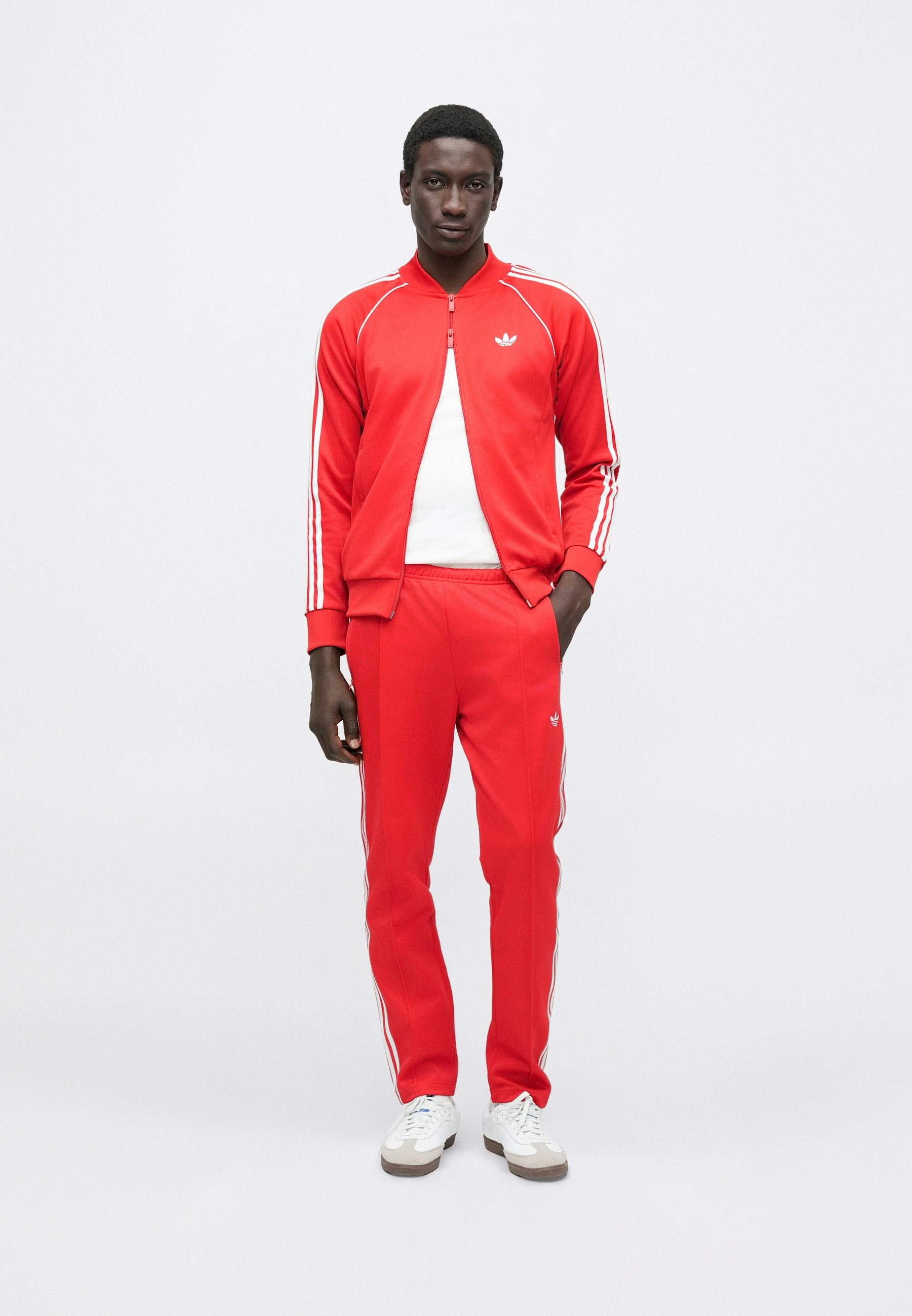 SST TT - Blouson aviateur - Better Scarlet/Blanc