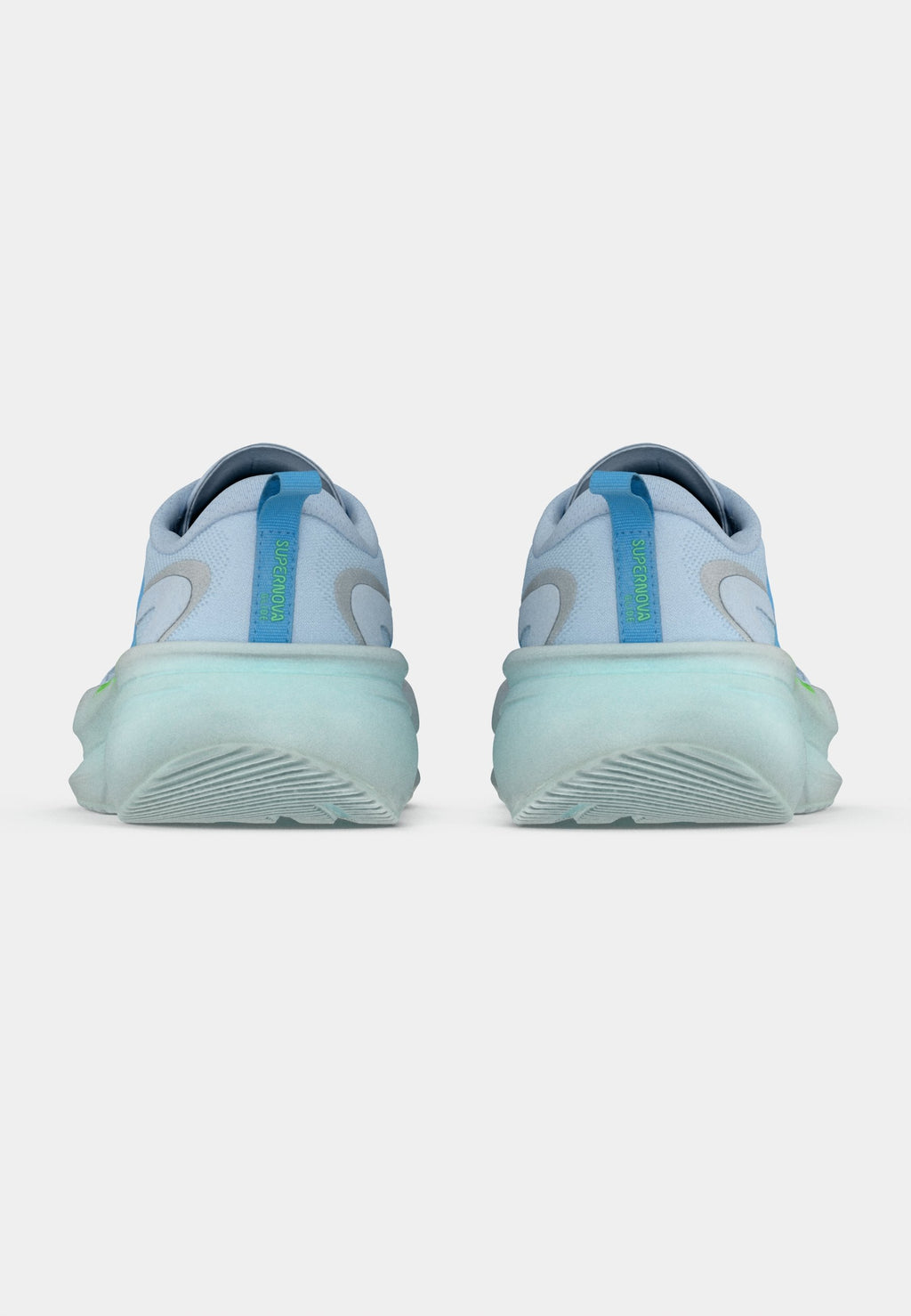 SUPERNOVA GLIDE W - Road running shoes - crystal sky/blue burst/lime burst