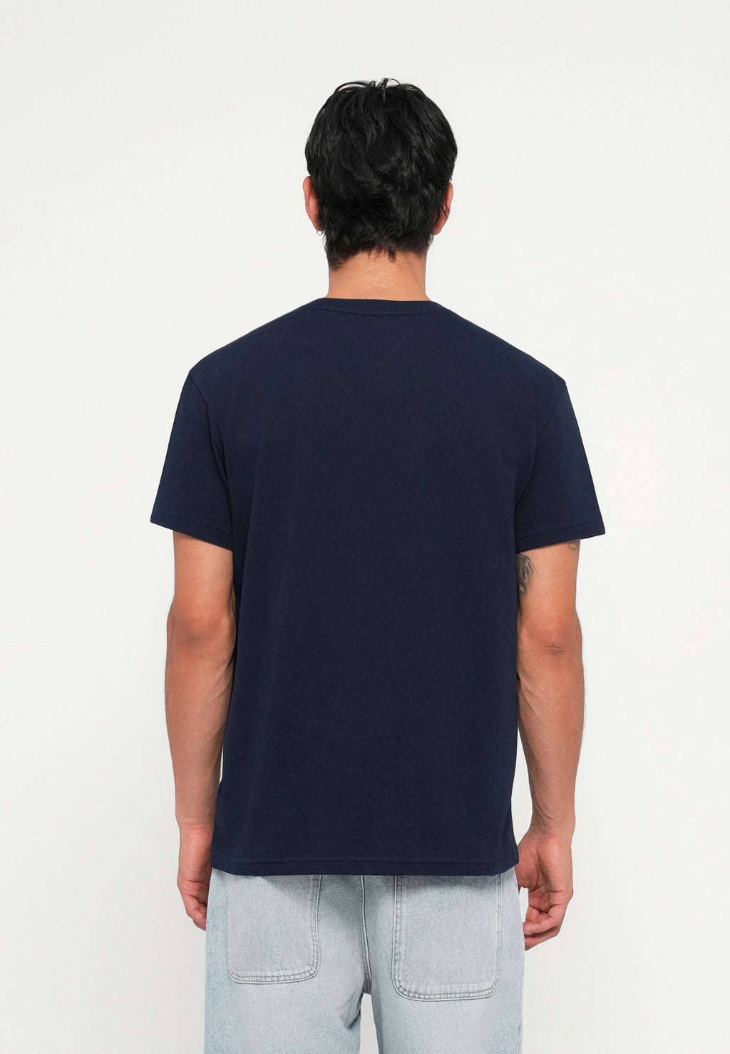 TJM REG BIG FLAG SS TEE EXT - Print T-shirt - dark night navy
