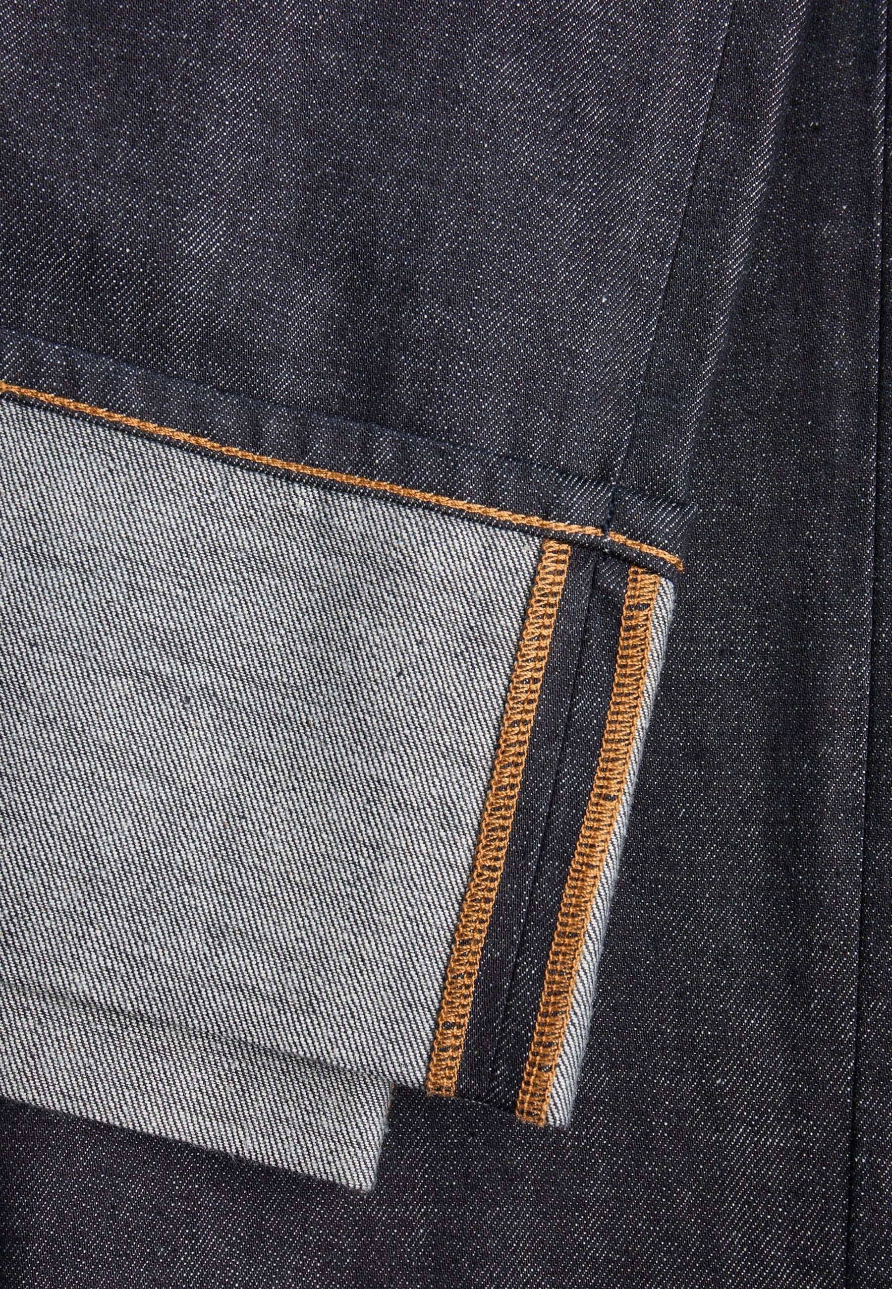 Wide-fit JXTOKYO VEGA WIDE HW FOLD UP R269 DNM - Wide Leg - dark blue denim